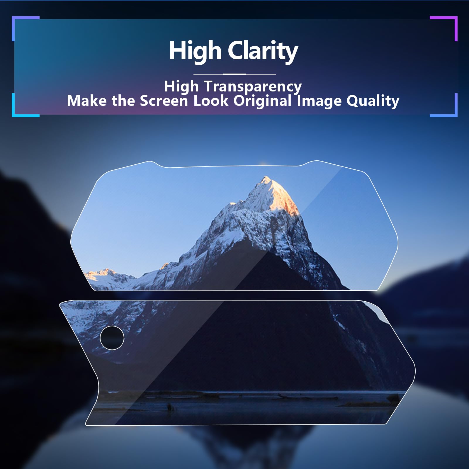 Sxcy 2Pcs For 2024 2025 Chevrolet Trax/Trailblazer Screen Protector 2024 2025 Trax Accessories Tempered Glass [Gps 11 In+Dash 8 In] Touch Screen Cover