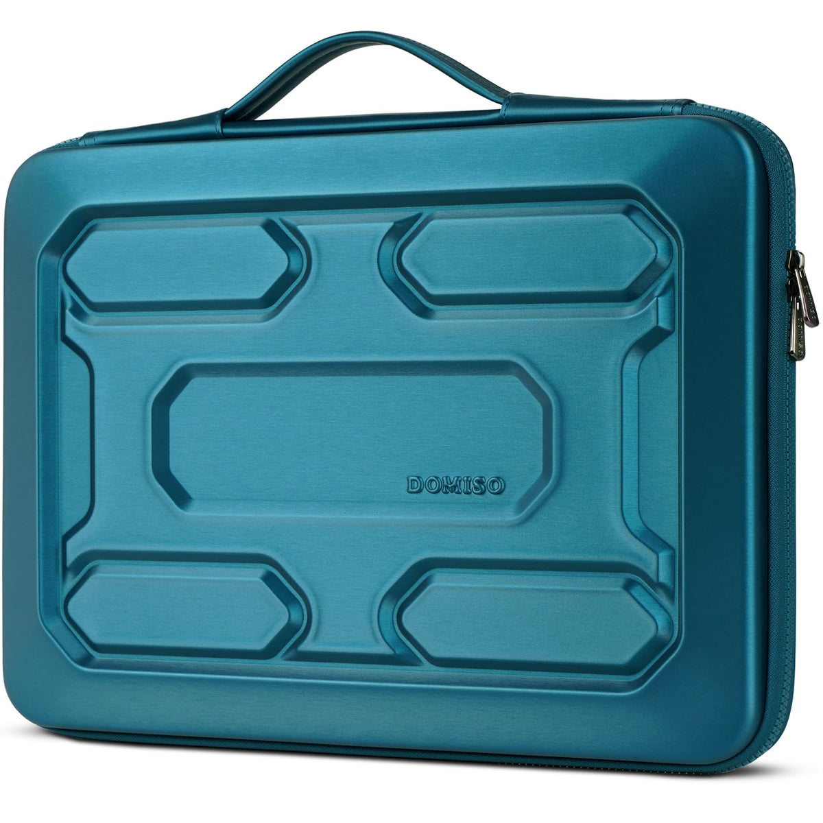 DOMISO 15.6 inch Laptop Sleeve with Handle Shockproof Waterproof EVA Protective Case for 15.6' Yoga 720 IdeaPad 310 320 ThinkPad T570/Legion 5 Gen 6/HP Envy 15/15.6' Notebooks, Teal