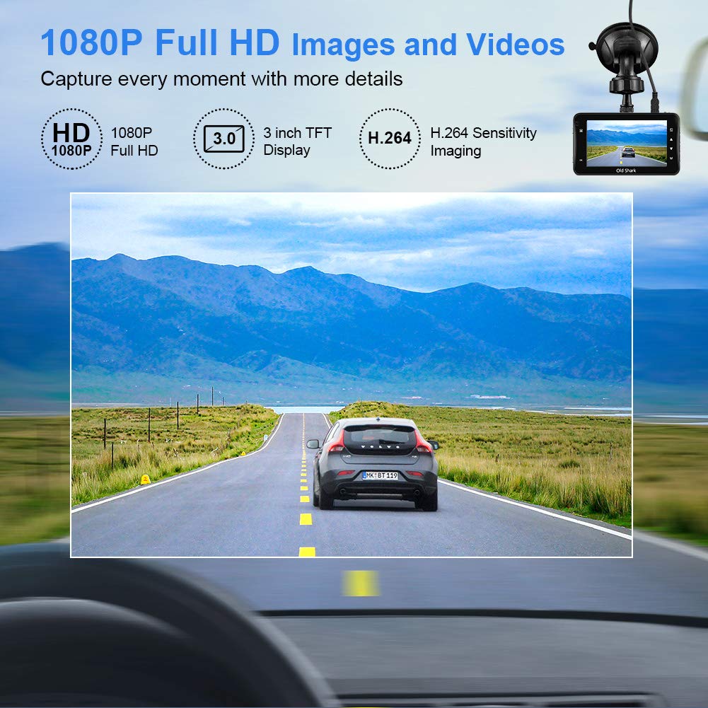 Dash Cam 1080P Full Hd 3 Inch Dashboard Camera Car Recorder With 32Gb Card 170Wide Angle Dashcam Driving Loop Recording G Sensor