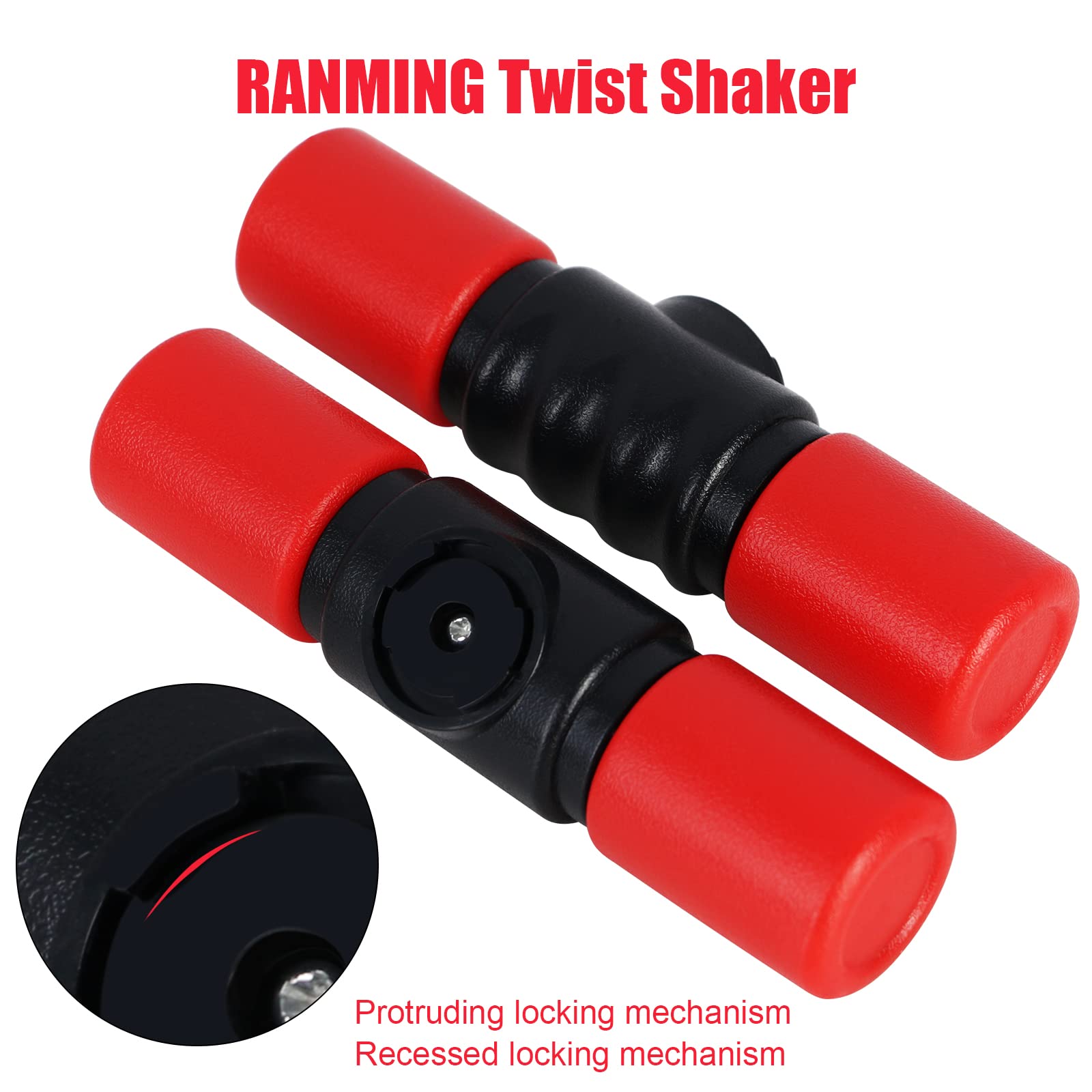 Ranming Twist Shaker Abs Double Row Shakers Percussion Instruments Medium Volumelatin Percussion Instruments For Accompaniment,S