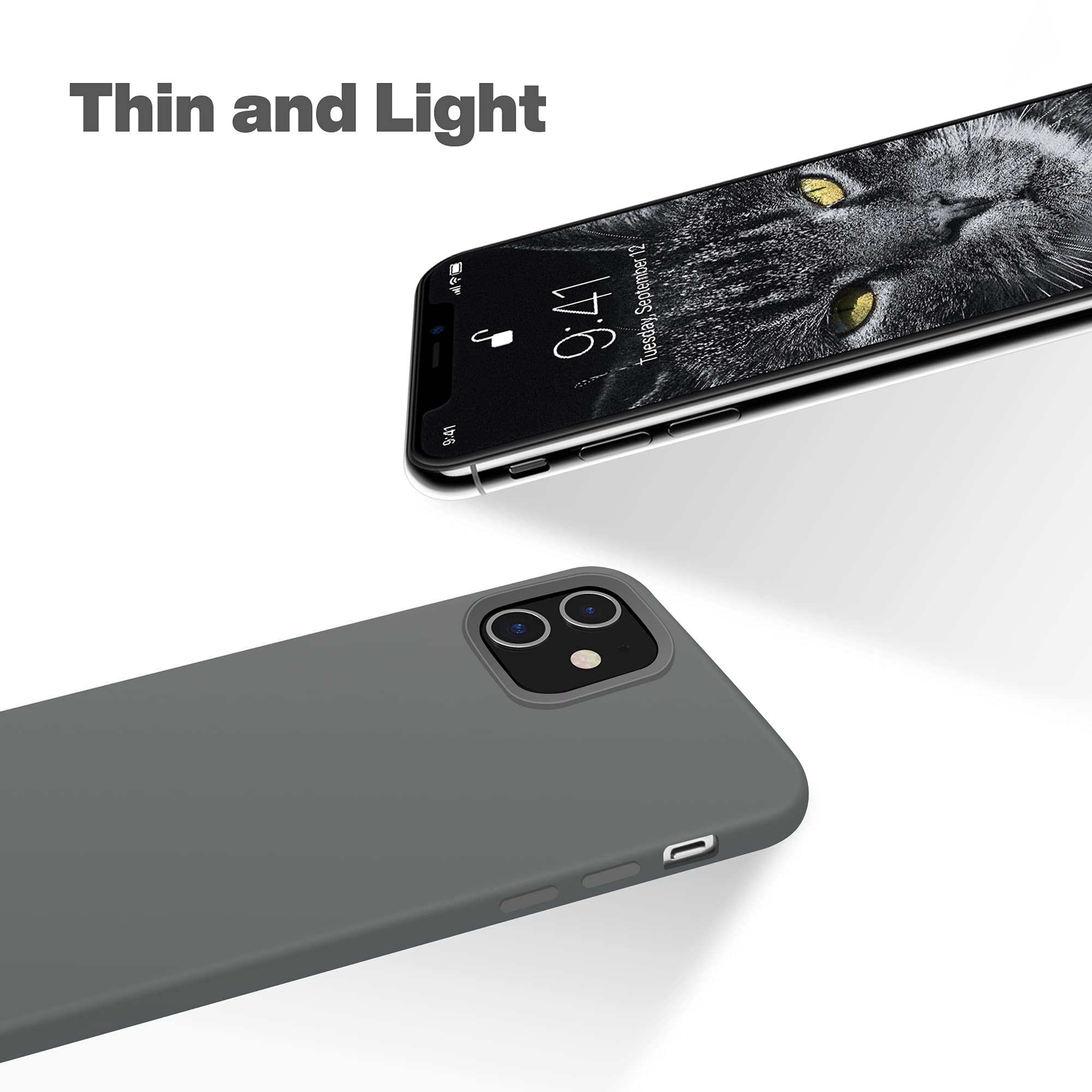 Otofly Compatible With Iphone 12 Case, Compatible With Iphone 12 Pro Case,[Silky And Soft Touch Series] Premium Soft Liquid Sili