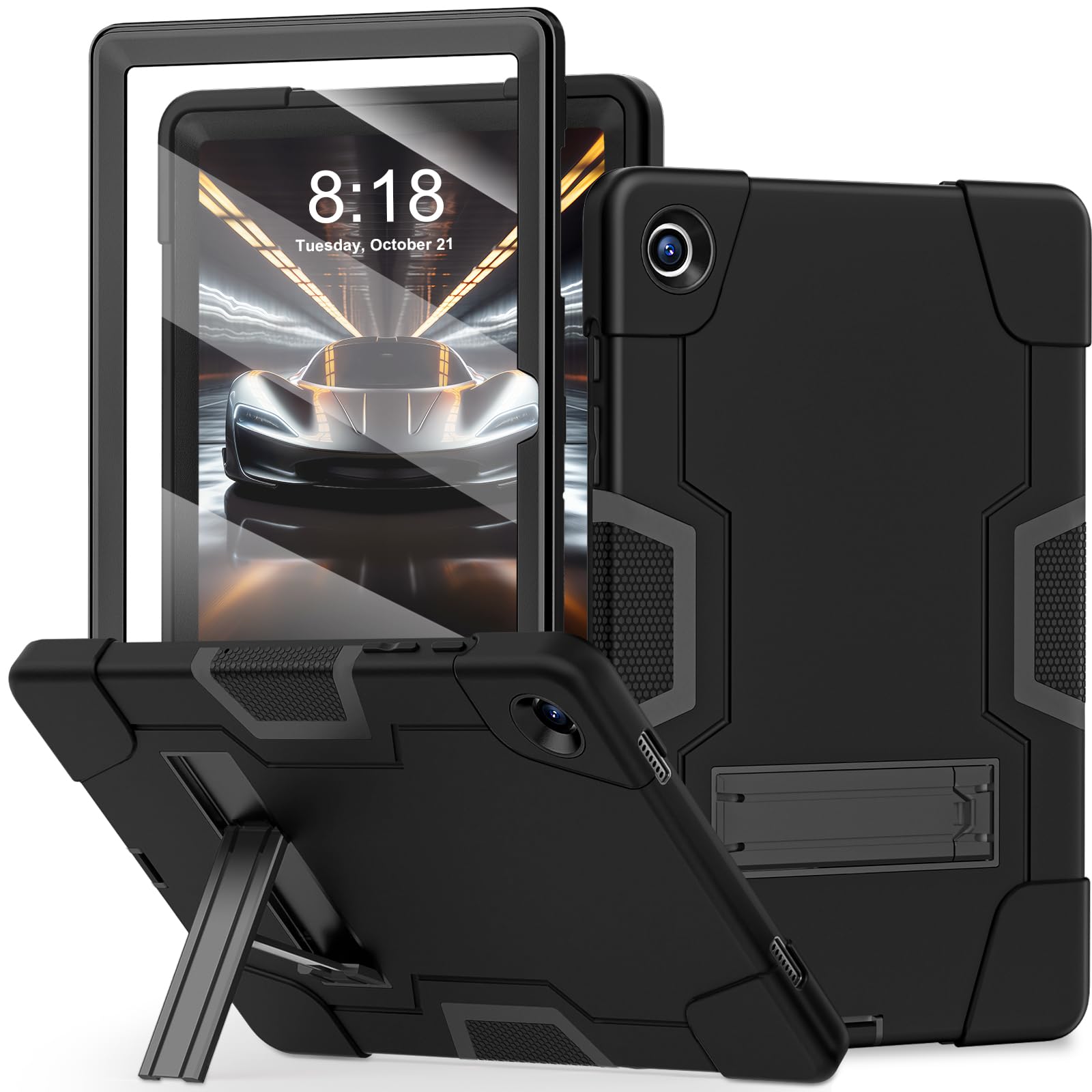 Wesorol Galaxy Tab A9 Plus Case,Samsung Tablet A9 Plus Case With Built In Screen Protector Kickstand,Hybrid Shockproof Samsung G