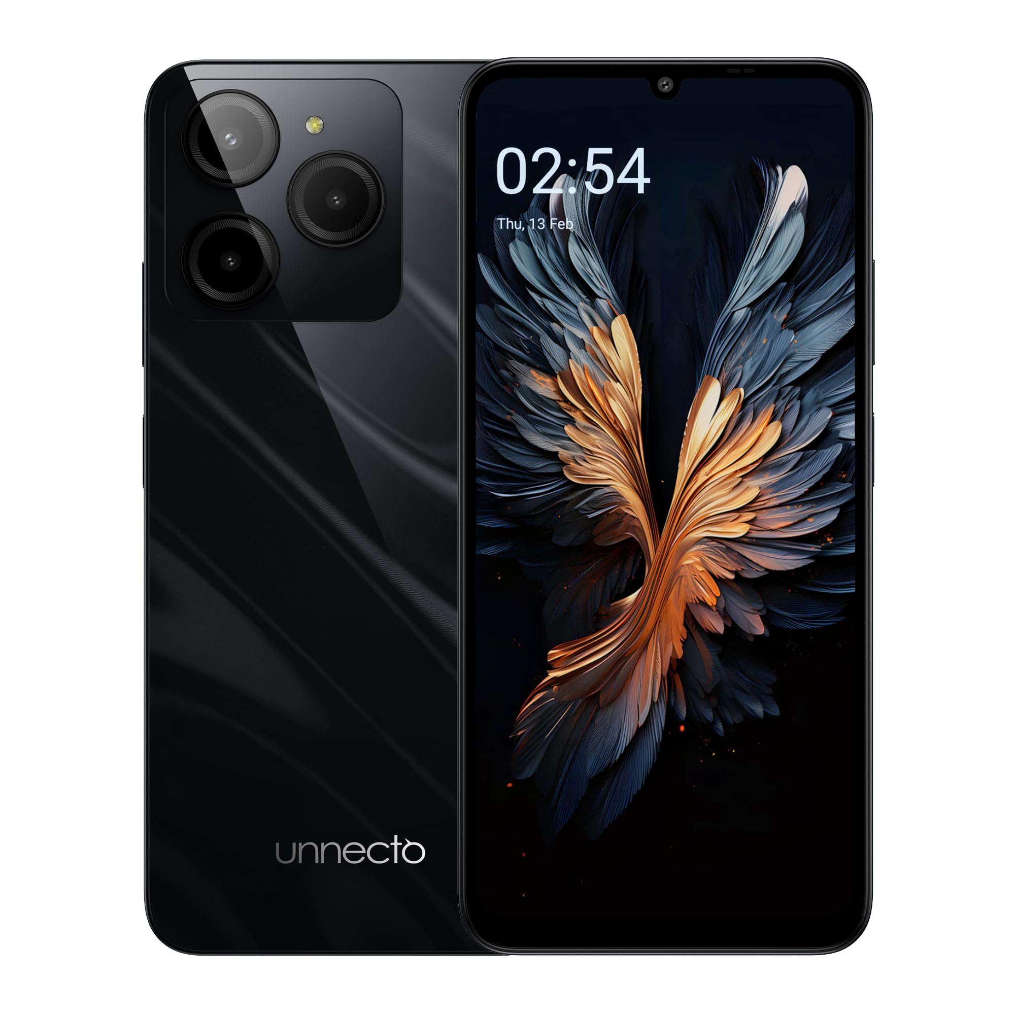 Unnecto Bolt 20 | Dual SIM | Unlocked Smartphone | Android 14 | 2 Day Battery | NFC | 6.75    HD+ Display | 6GB+8GB VRAM | 256GB