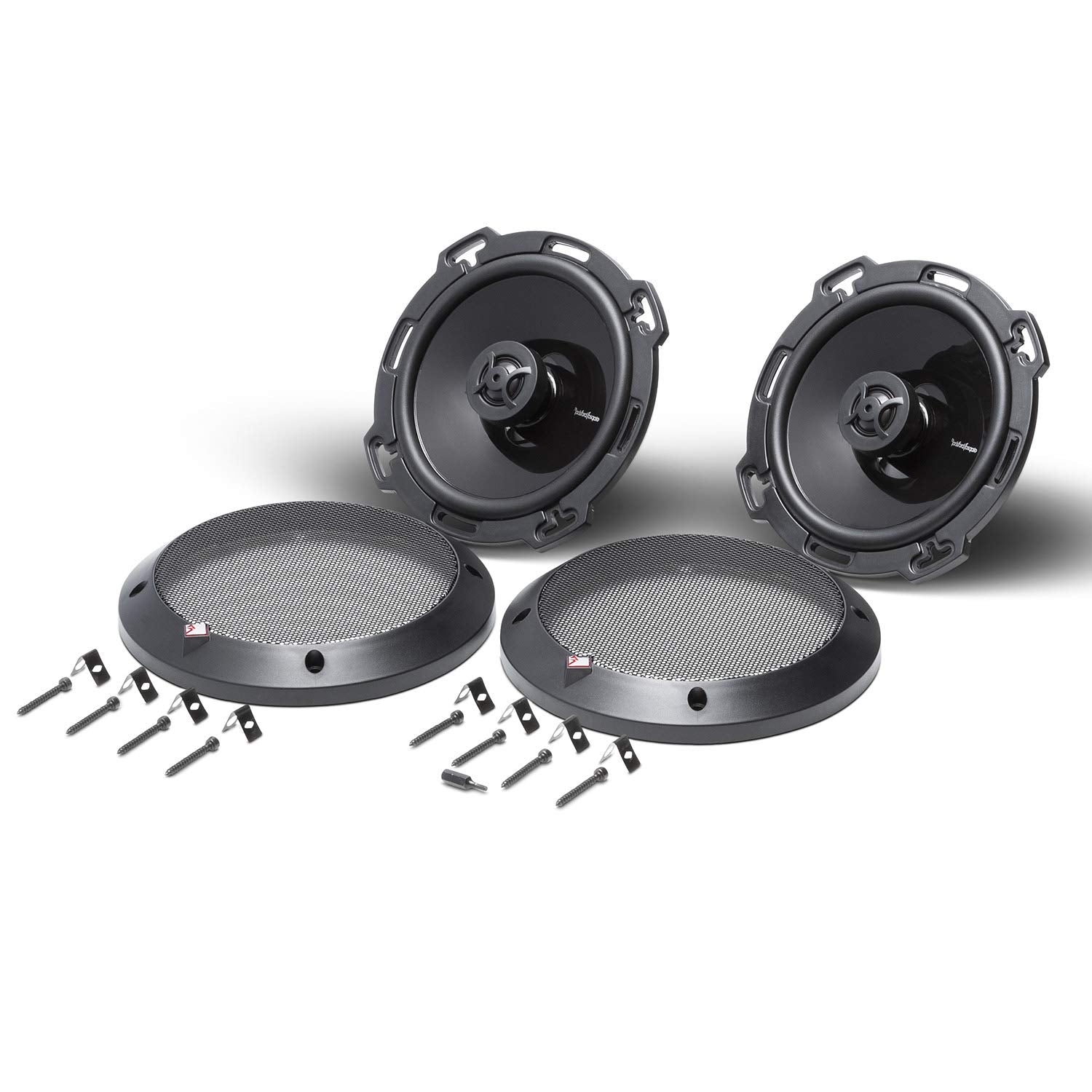 Rockford Fosgate P16 Punch 6.0' 2 Way Coaxial Full Range Speakers   Black (Pair)