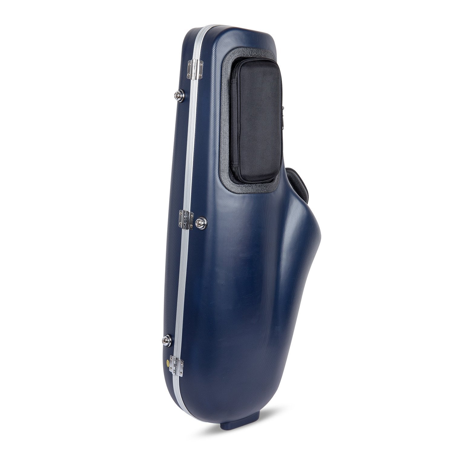 Crossrock Tenor Saxophone Case - Contoured Blue Diamond, Deep Blue Velvet, Security Lock, Detachable Strap - Model CRA862TSBL