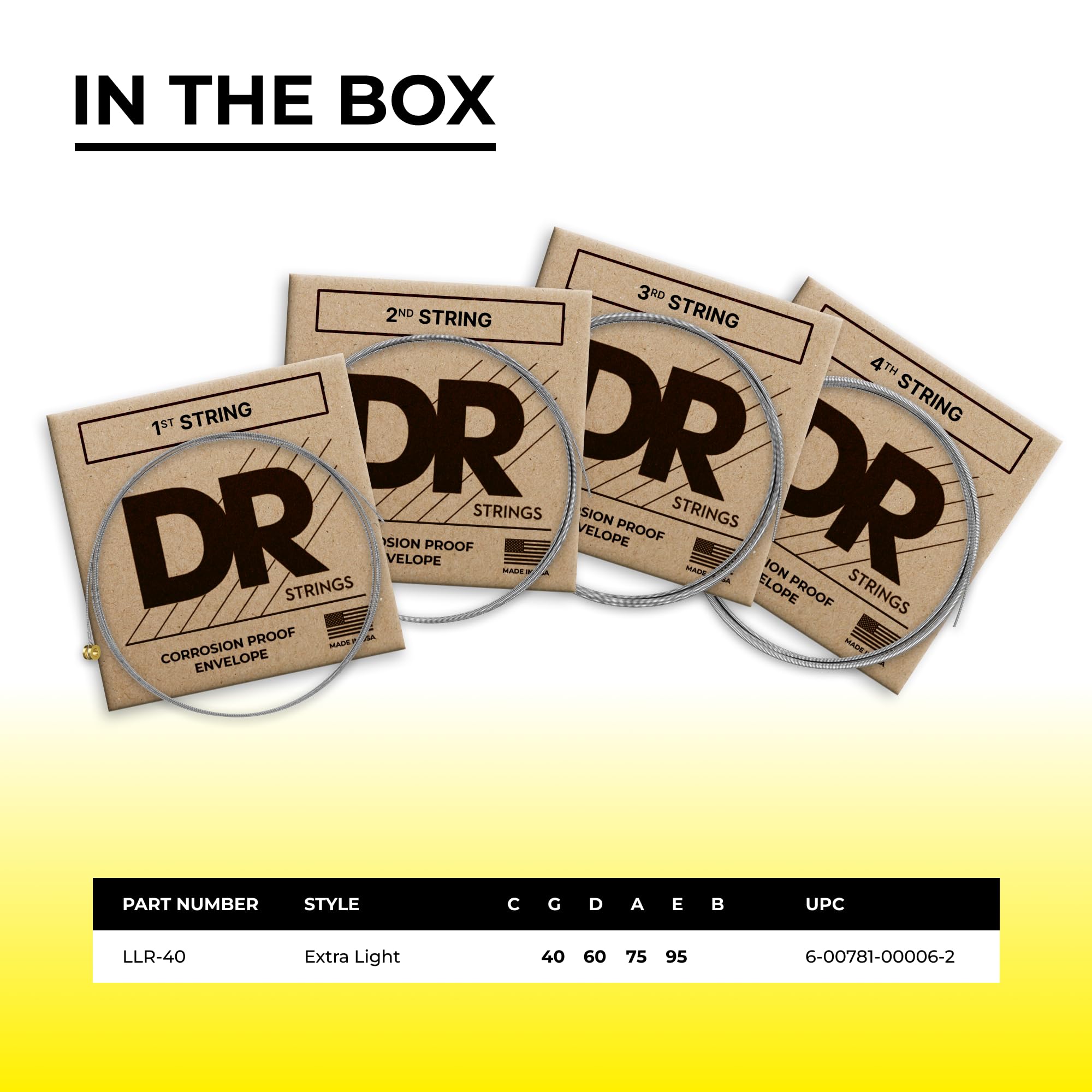 Dr Strings Hi Beam   Stainless Steel Round Core 40 95