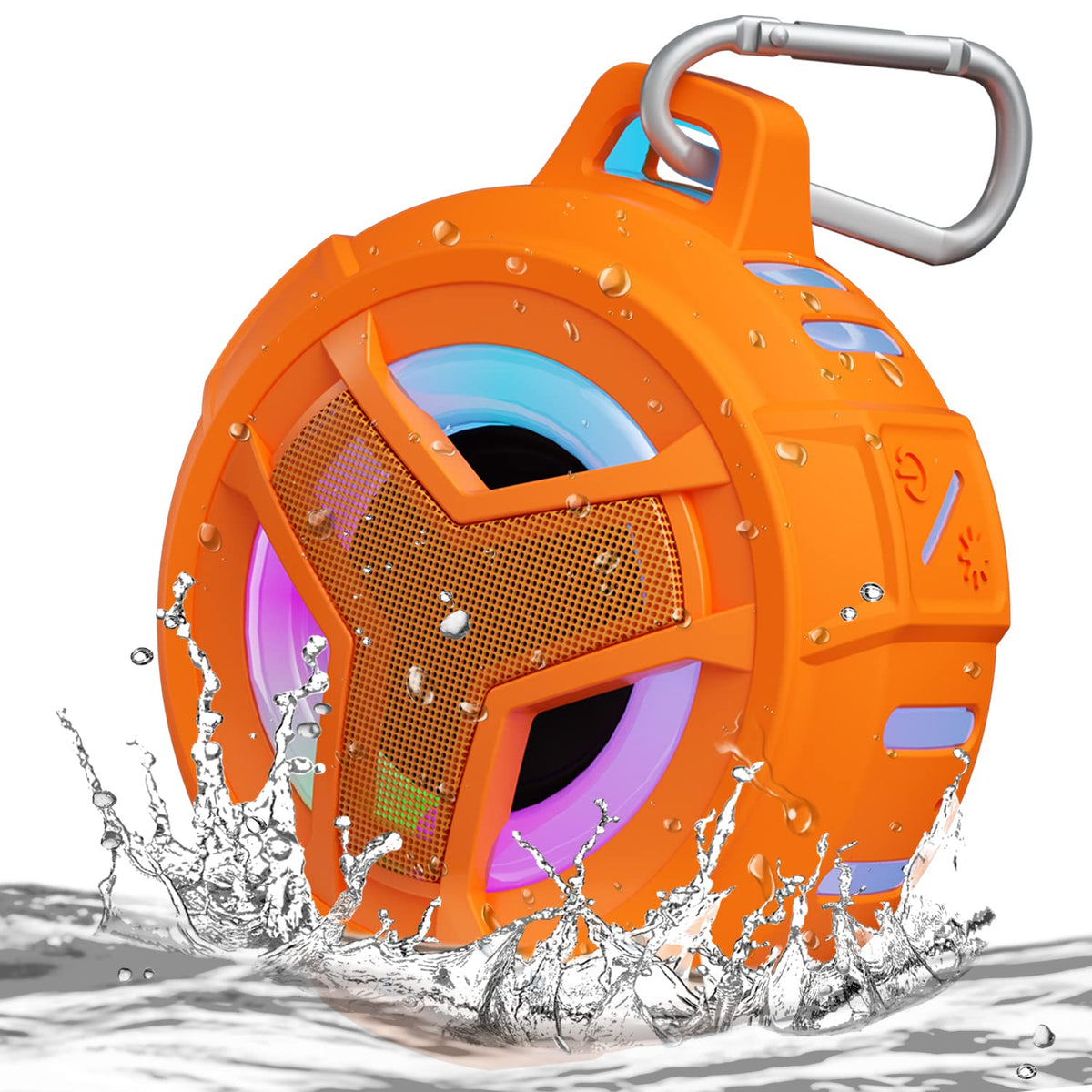 Eboda Bluetooth Shower Speaker, Ipx7 Waterproof Portable Wireless Small Mini Speakers, Floating, 2000 Mah With Rgb Light For Poo
