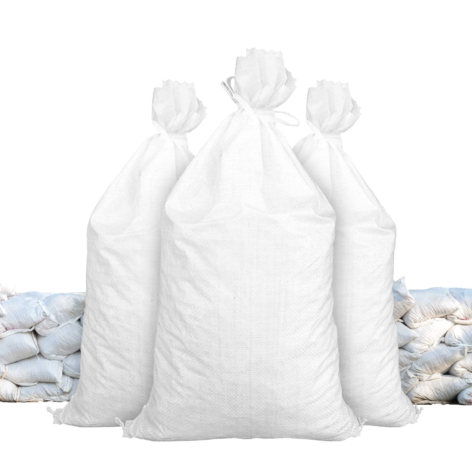 Sandbags For Flooding   Size: 18'' X 30''   Color: White   Sand Bag   Flood Water Barrier   Water Curb   Tent Sandbags   Store B