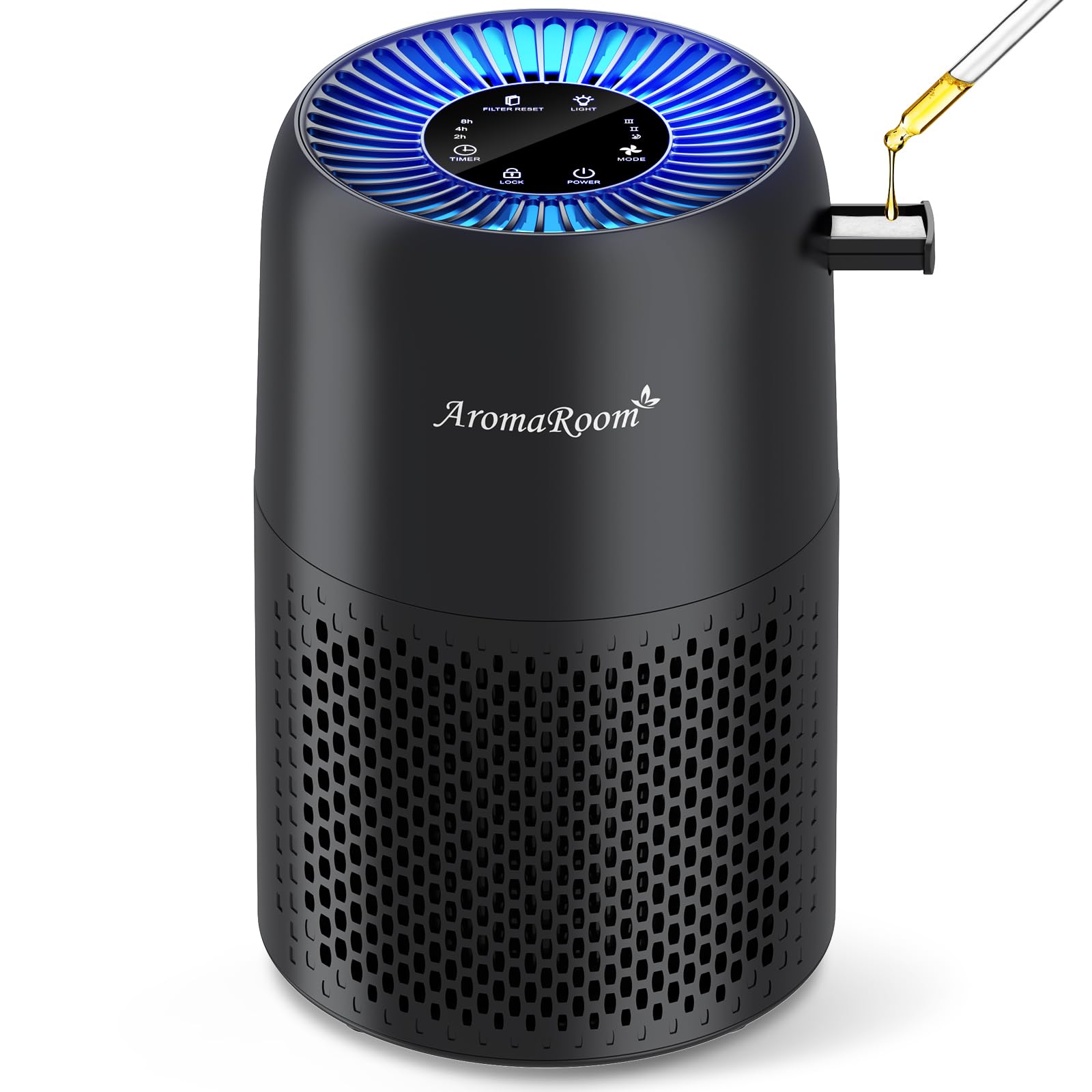 Air Purifiers For Home Bedroom, Aromaroom H13 Hepa Air Purifier Filter For Allergies, Pollen, Smoke, Dusts, Pets Dander, Odor, H