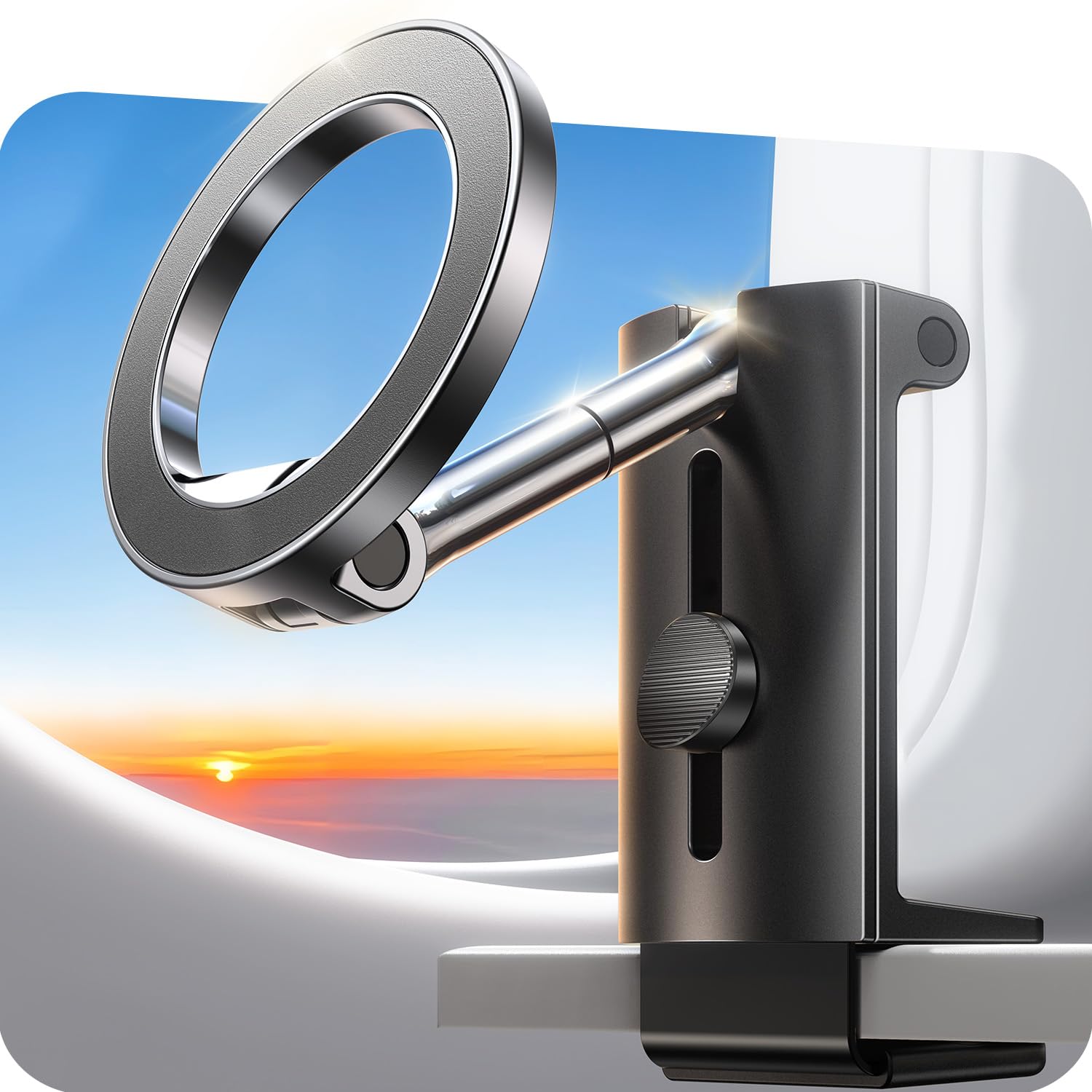 For Magsafe Airplane Phone Holder Mount?Strong Magnet? Airplane Travel Essentials Plane Phone Holder Long Flight Essentials, Uni