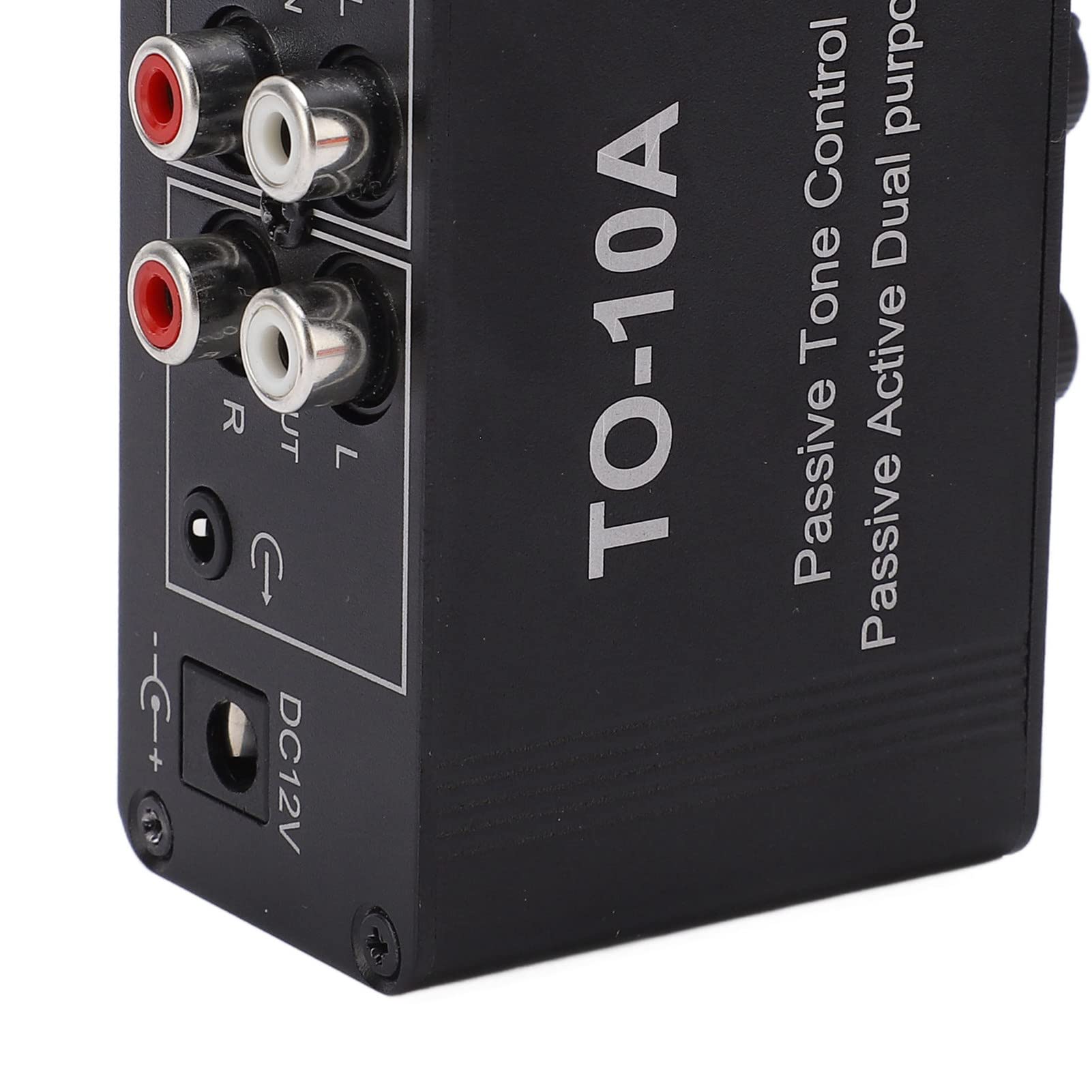 Garosa Mini Electronic Audio Stereo Preamplifier Dc 12V Small Stereo Audio Preamplifier 3.5Mm Mini Stereo Audio Amplifier With Treble Bass Volume Control For Speakers