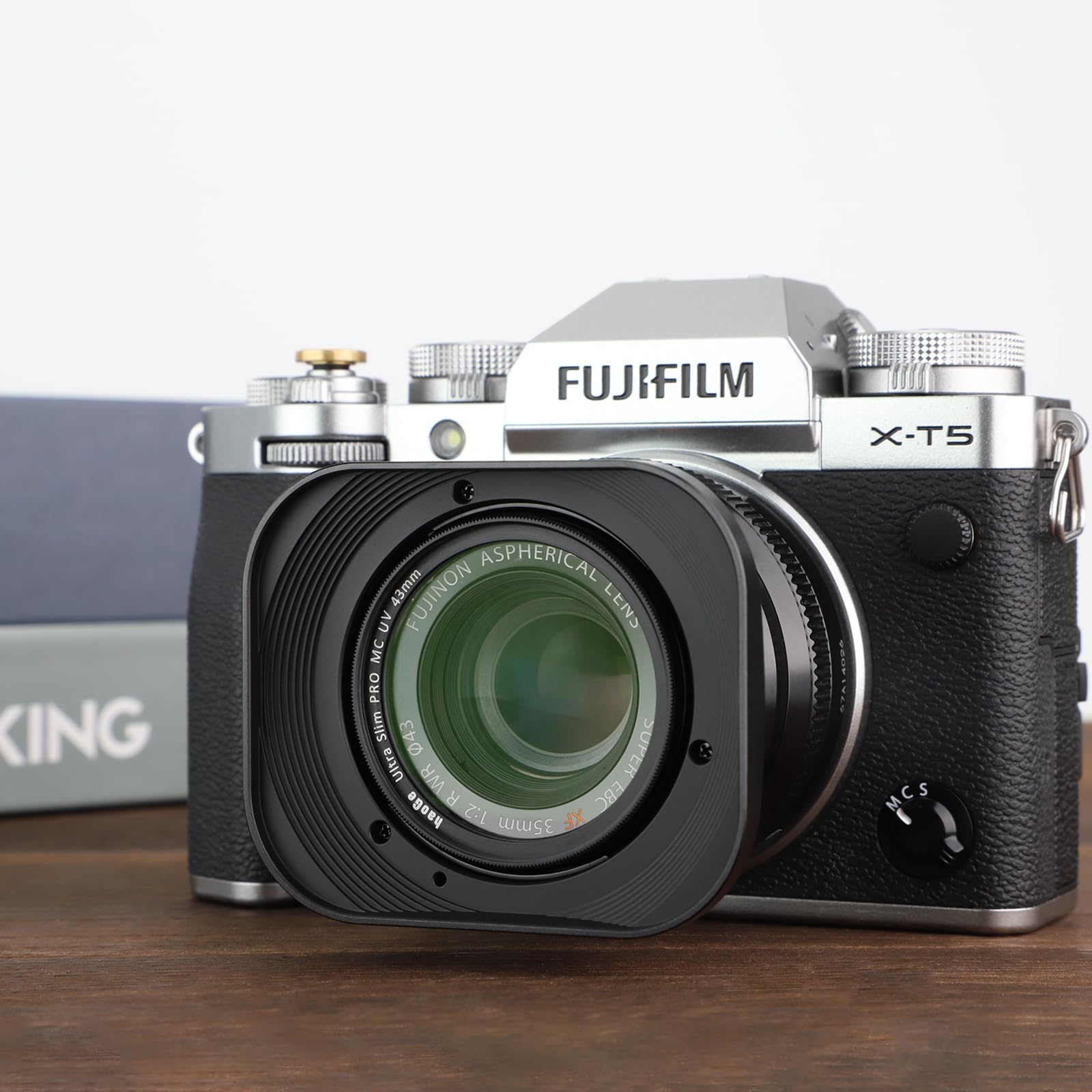 Haoge Lh X35 Bayonet Square Metal Lens Hood For Fujifilm Fuji Fujinon Xf35Mmf2 Xf 35Mm F/2 R Wr And Xf23Mmf2 Xf 23Mm F2 R Wr Len