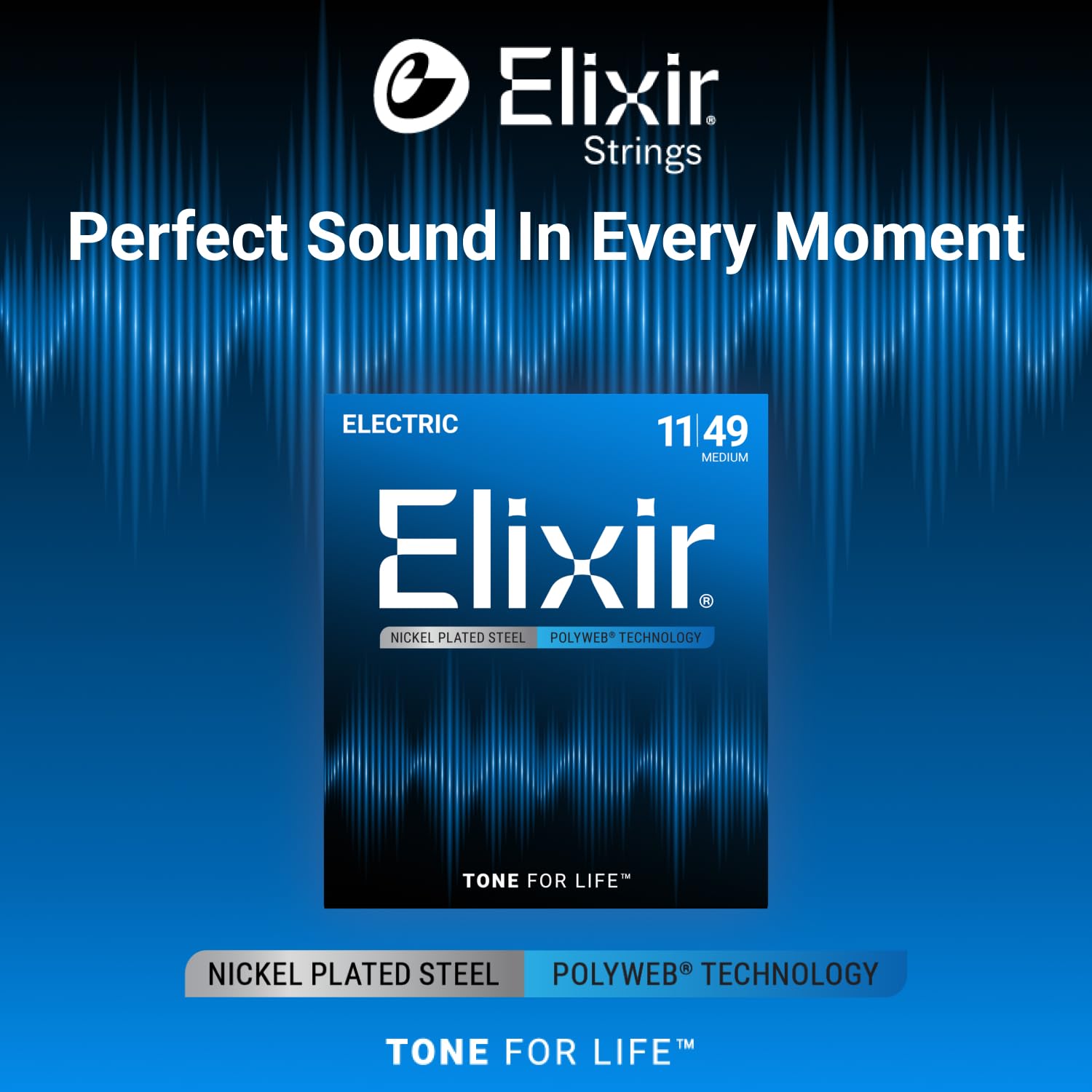 Elixir Strings Electric Guitar Strings (12100)