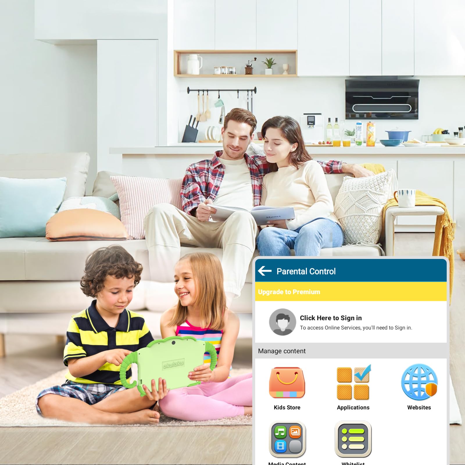 Kids Tablet 7 Inch Toddler Tablet For Kids 32Gb Android Tablets With Bluetooth Wifi Dual Camera Ips Screen Kid Proof Case Kids E