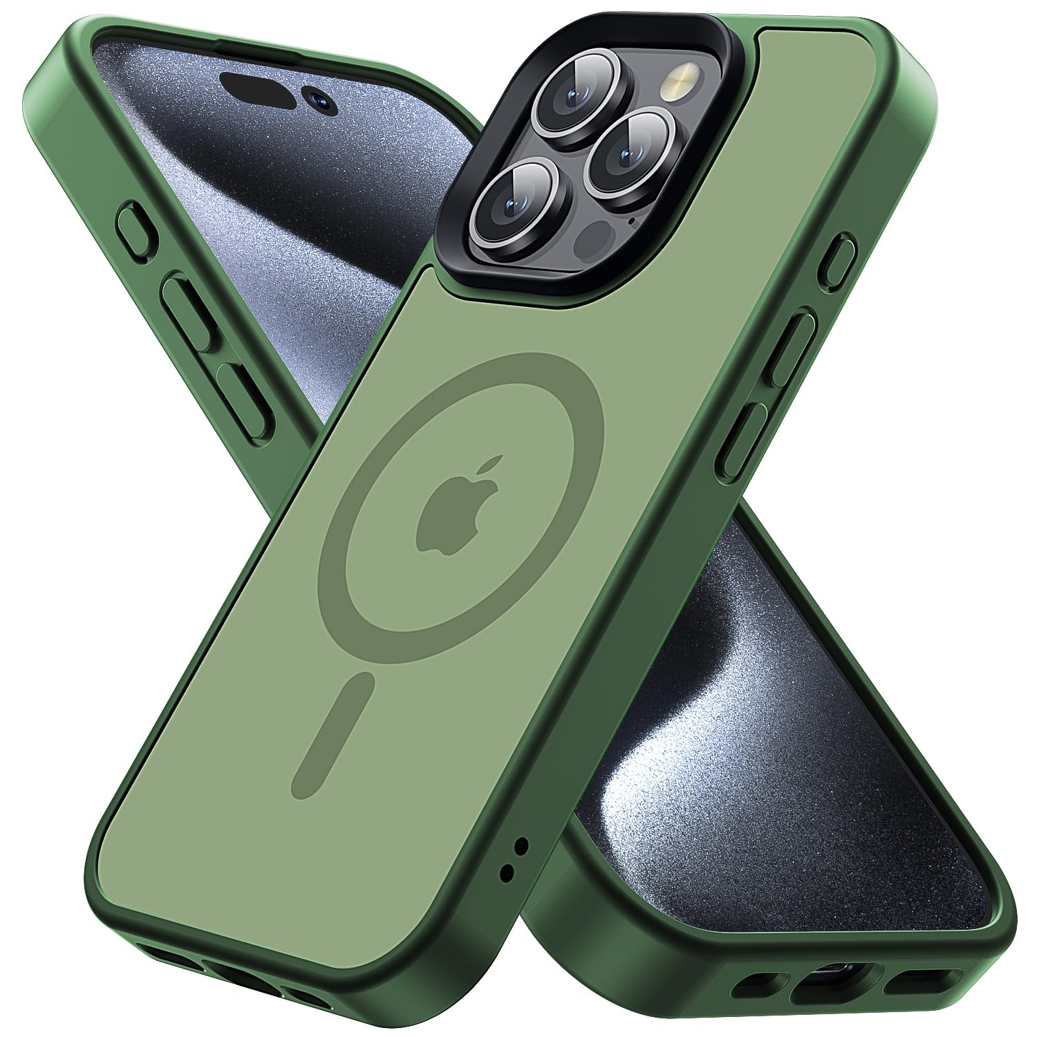 Gyizho Magnetic Designed For Iphone 16 Pro Max Case, [Military Grade Drop Tested] [Compatible With Magsafe] Slim Protective Tran