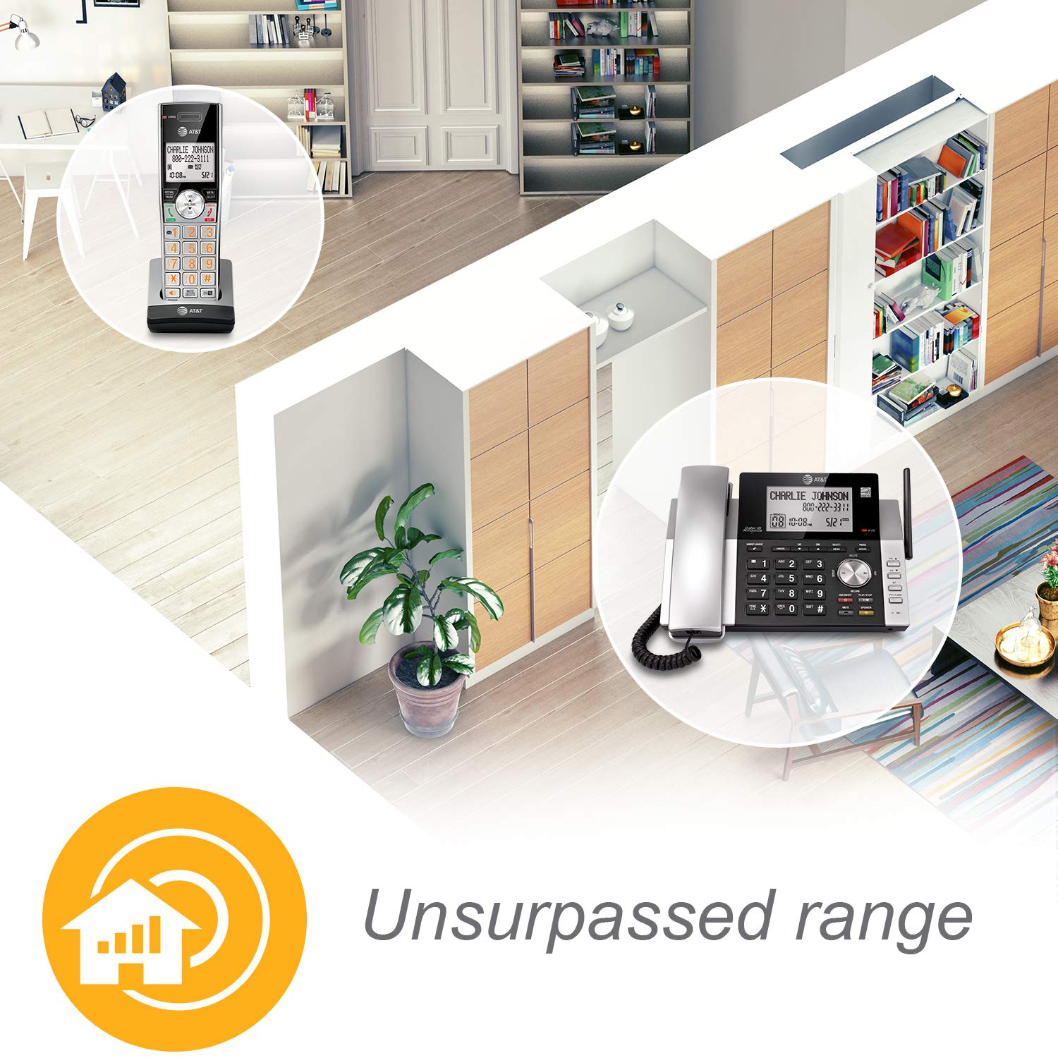 At&T Cl84215 Dect 6.0 Expandable Cordless Phone System W/Digital Answering