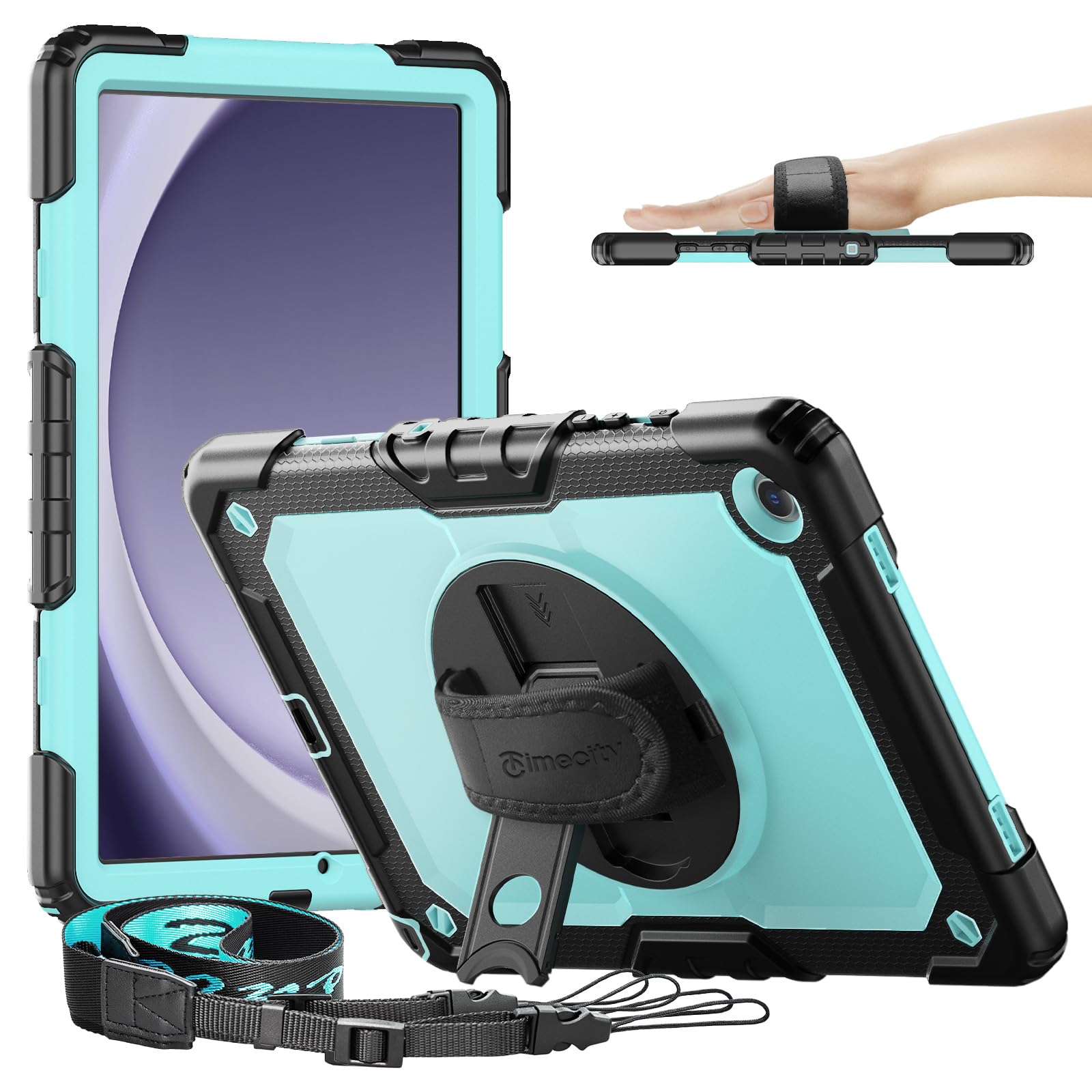 Timecity for Samsung Galaxy Tab A9 Plus Case 11 inch 2024 (SM-X210/X216/X218), Shockproof Sturdy Protection Case with Screen Pro