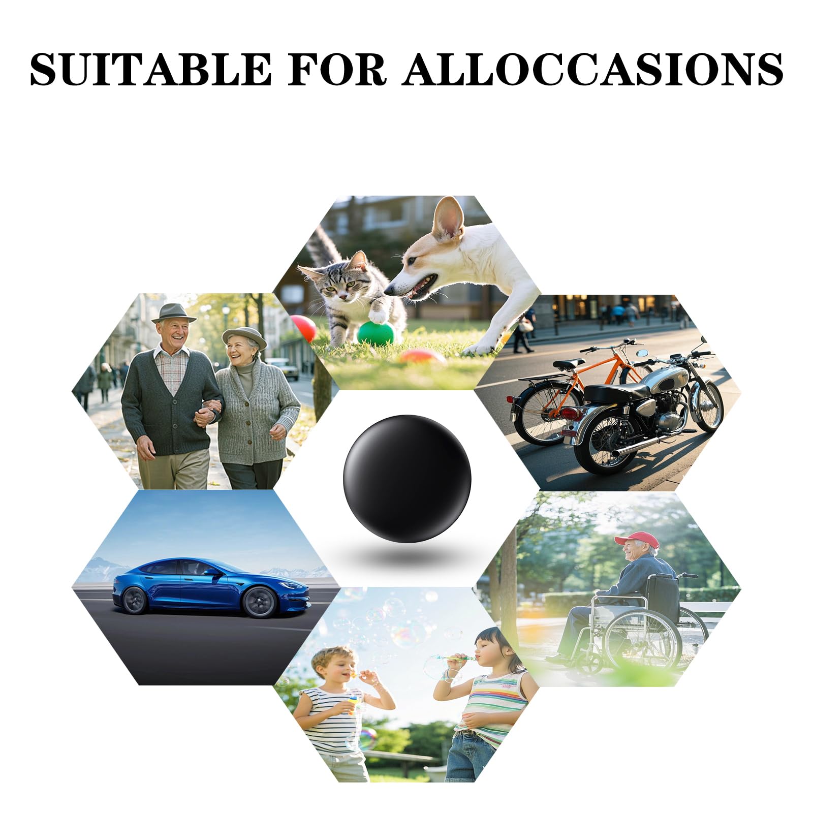 Rozeus Mini Gps Tracker For Vehicles, Kids, Pets, Elderly - Real Time Car Tracking Device With Find My (Ios), No Subscription, N