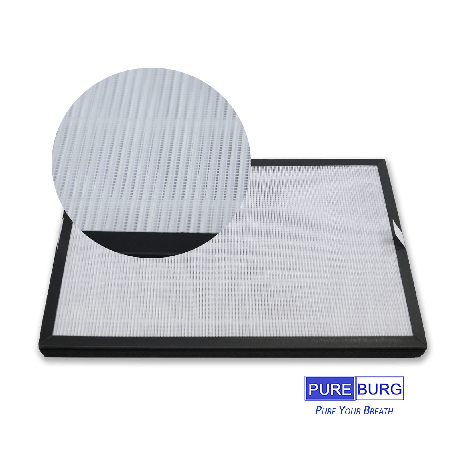 Pureburg Bap20 Hf Replacement Filters Compatible With Bagotte Bap20 Air Purifier, 2 Pack H13 Hepa Activated Carbon 3 Stage Filtr