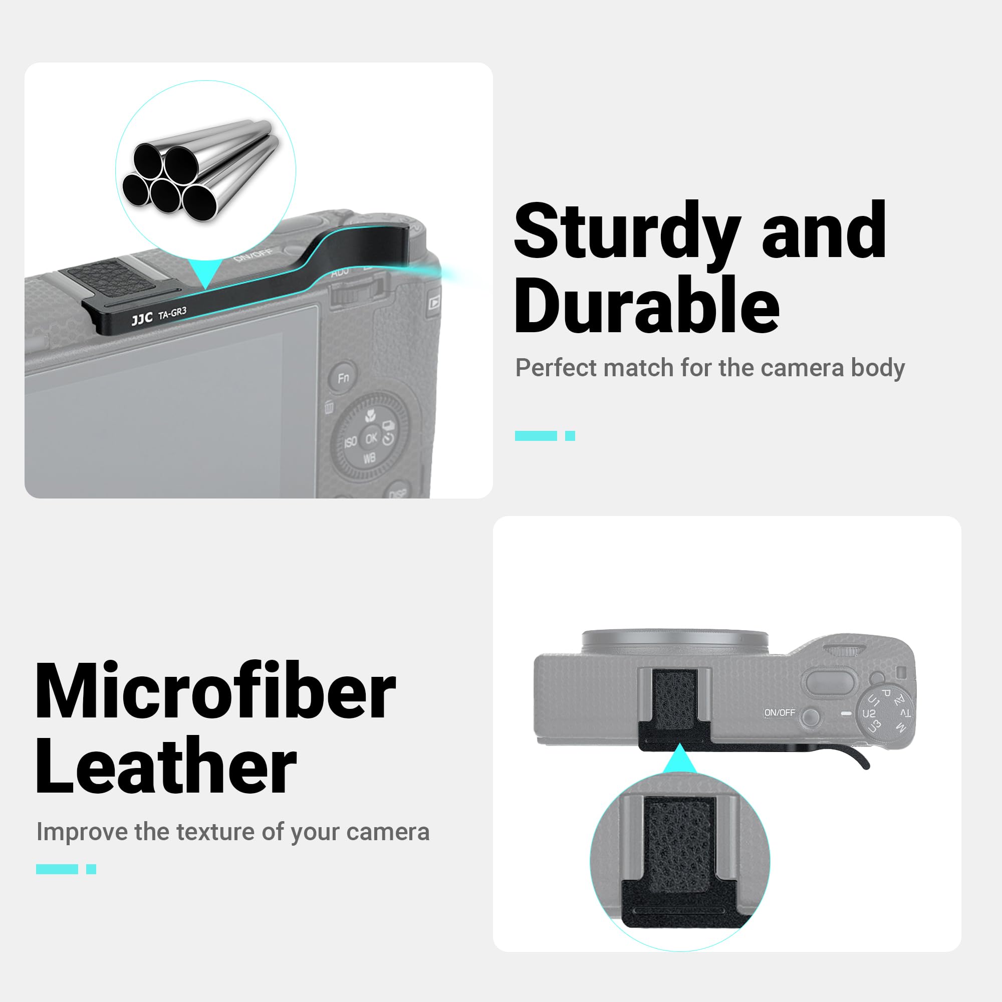 Jjc Metal Thumbs Up Grip For Ricoh Gr Iii Gr Iii Hdf Gr3 Hdf Gr Iiix Gr Iiix Hdf Gr3X Hdf, Hot Shoe Thumb Support For Comfortabl