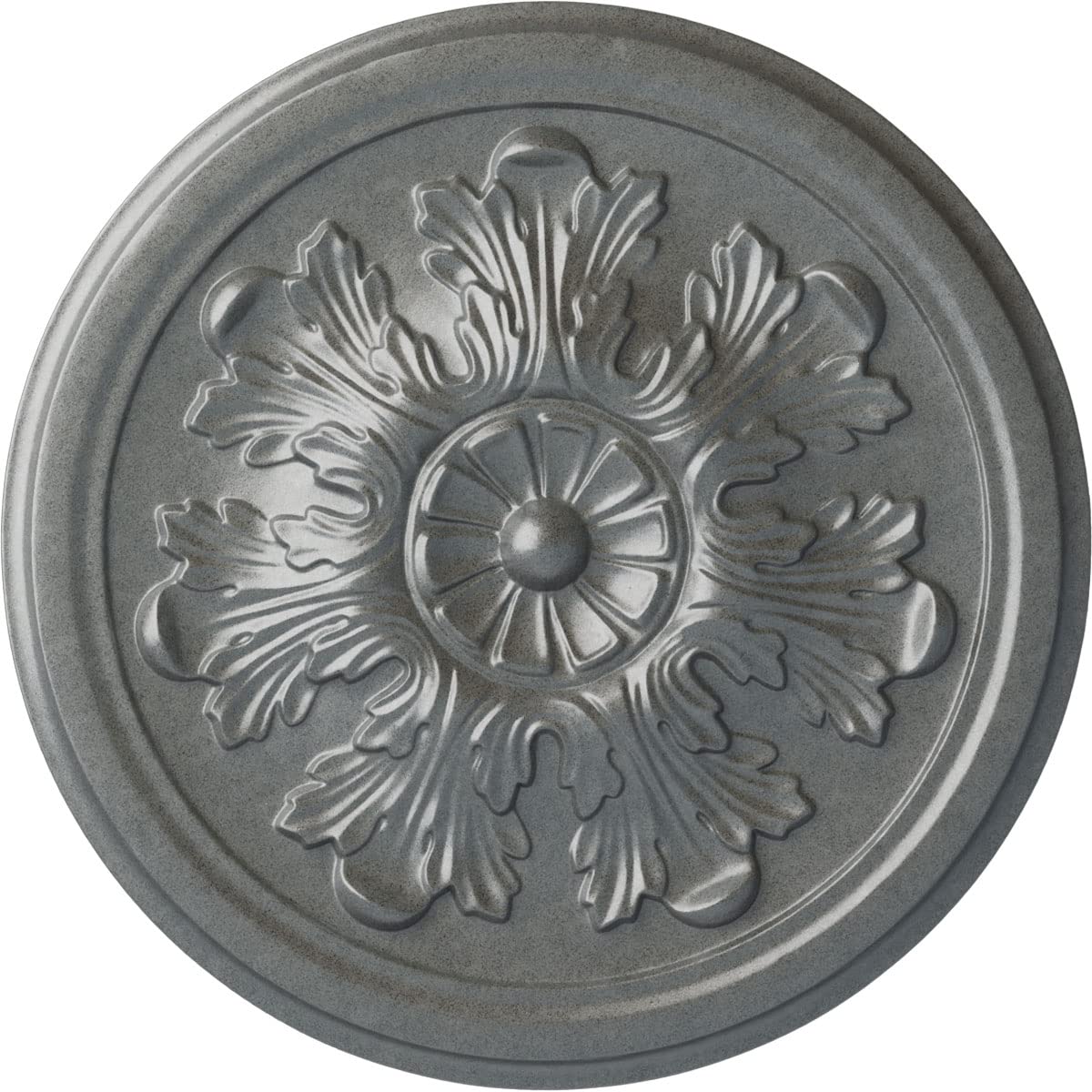 Ekena Millwork Cm12Lepls Legacy Acanthus Ceiling Medallion, 12 3/4''Od X 7/8''P (Fits Canopies Up To 3 1/2''), Hand Painted Plat