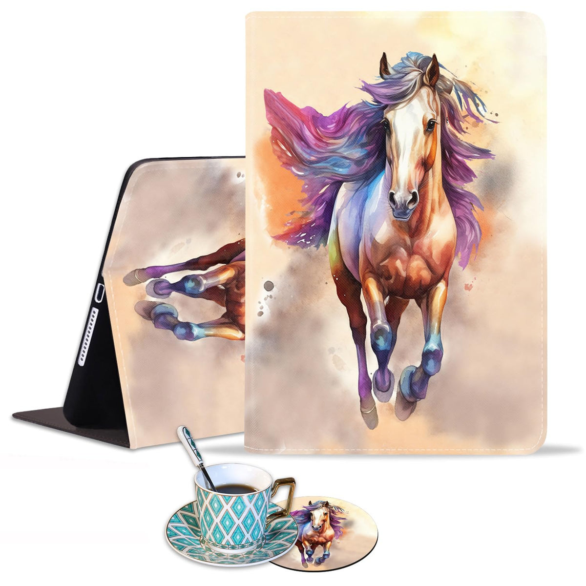 Luasao Ipad 10.2Inch (20202019)Ipad Air 10.5Inch 2019 Case, Adjustable Stand Auto Wakesleep Smart Case For Ipad 10.2Inch 8Th7Th 
