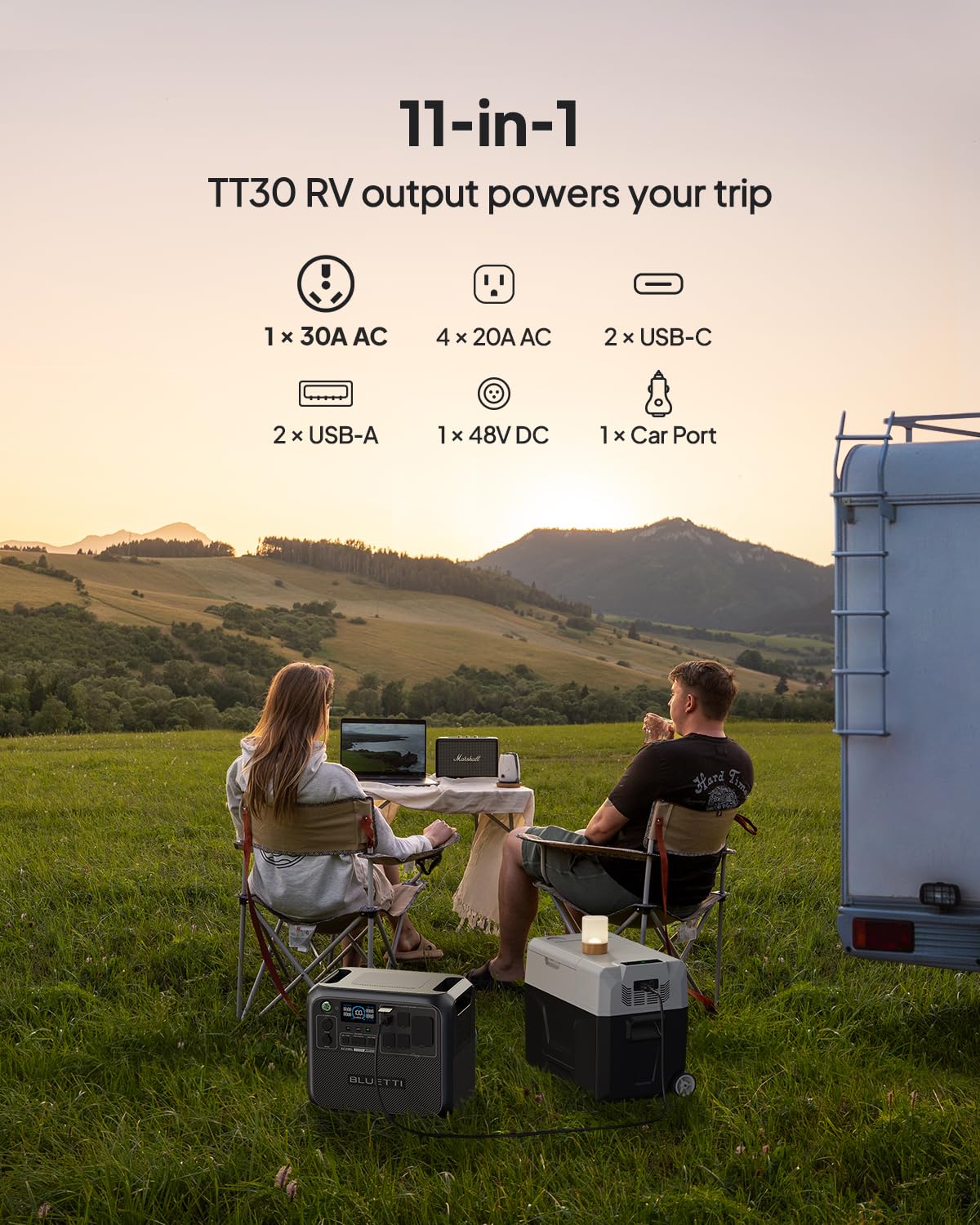 Bluetti Ac200L Portable Power Station, 2048Wh Lifepo4 Battery Backup, Expandable To 8192Wh W/ 4 2400W Ac Outlets (3600W Power Li