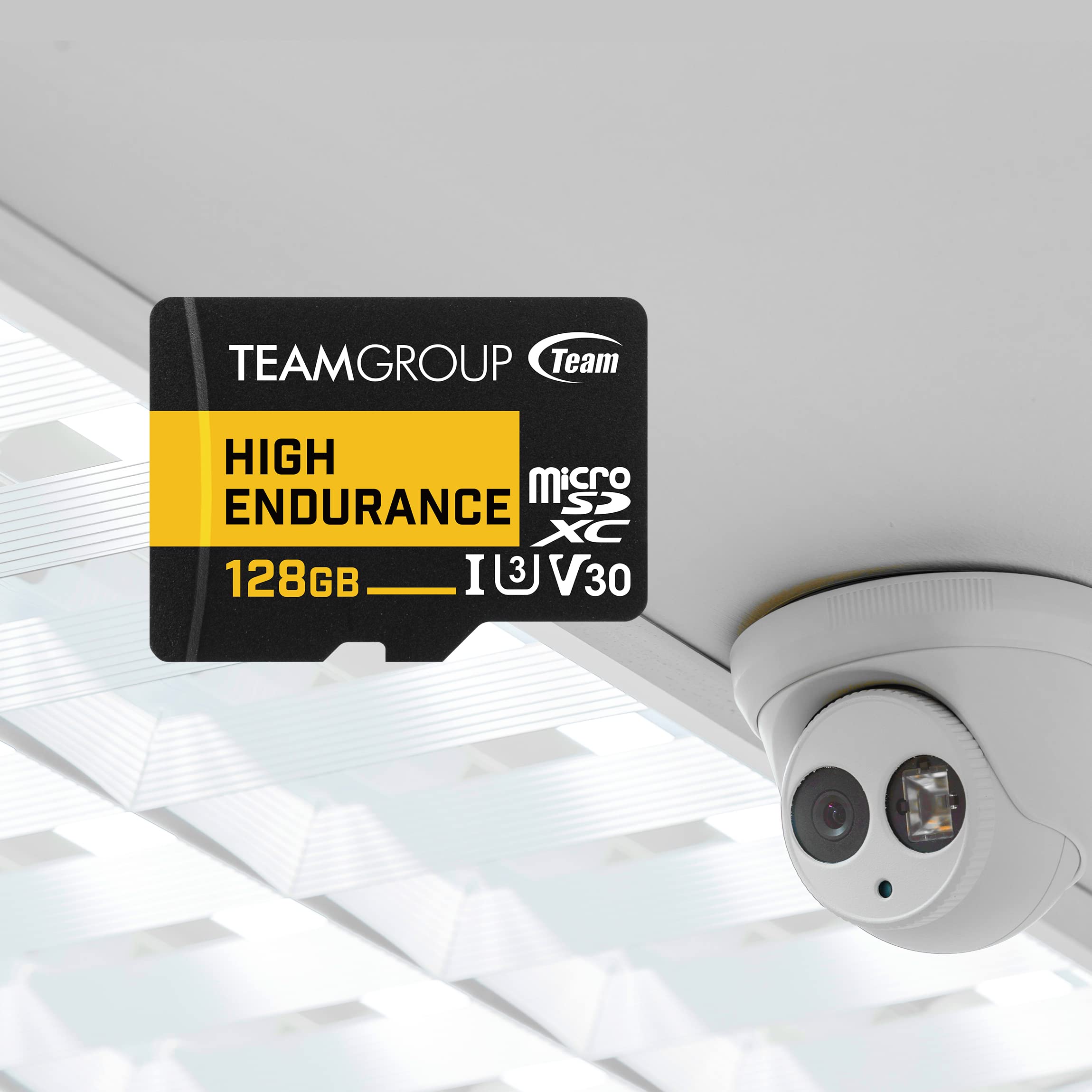 TEAMGROUP 256GB High Endurance Micro SDXC Card 3 Pack UHS-I U3 V30 100MB/s for Security Cameras - Black