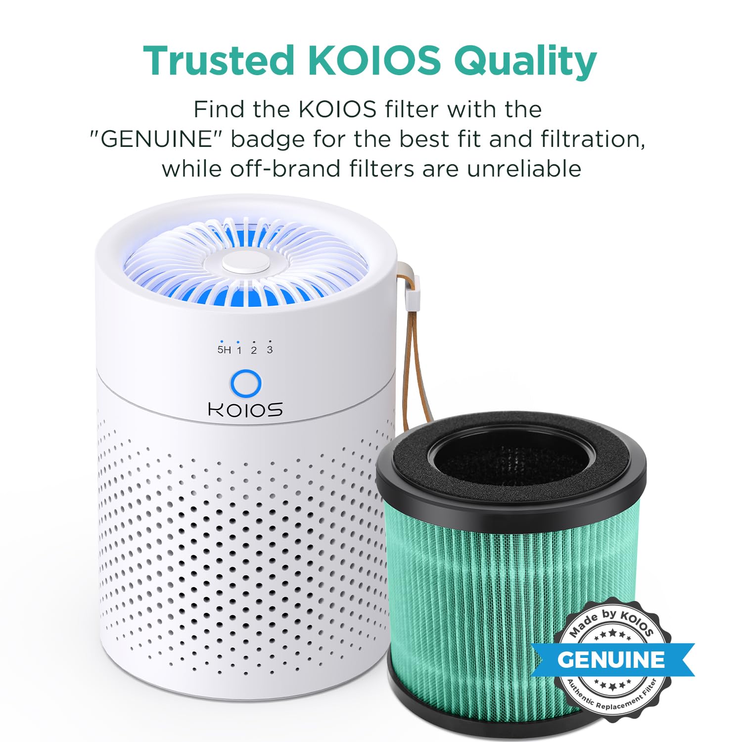 Koios Official Certified H13 True Hepa Replacement Filter Compatible With P40 Air Purifier