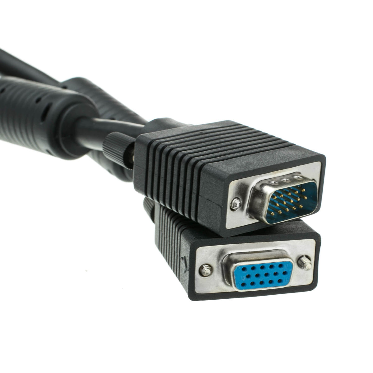 Cablewholesale Vga Extension Cable Svga Male To Female Hd15 Male To Hd15 Female Double Shielded Monitor Video Coaxial Cable With