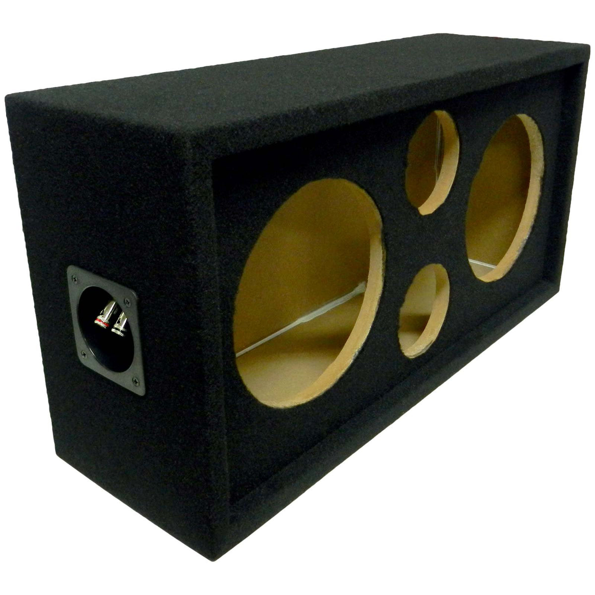 Bass Rockers 2X2 Speaker Pod 8''/4'' Enclosure Box W/Spring Terminal (Carpet Finish)