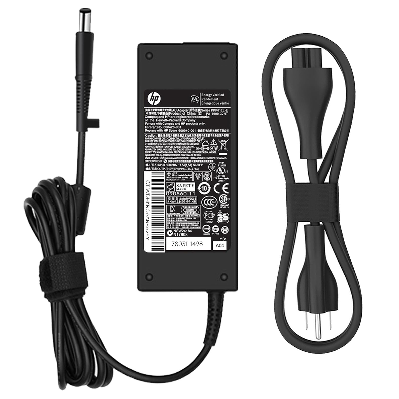90W 19V 4.74A Ac Charger Fit For Hp 22 C0063W 22 C0073W 22 Df0003W 22 Df0013W 23 Q026 23 R110 24 B010 24 E001Nf All In One Deskt