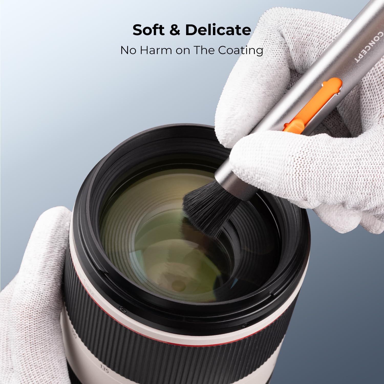 K&F Concept Multifunctional Lens Pen With Aluminum Alloy Pen Body, Carbon Head Lens Cleaning Pen For Canon, Nikon, Pentax, Sony