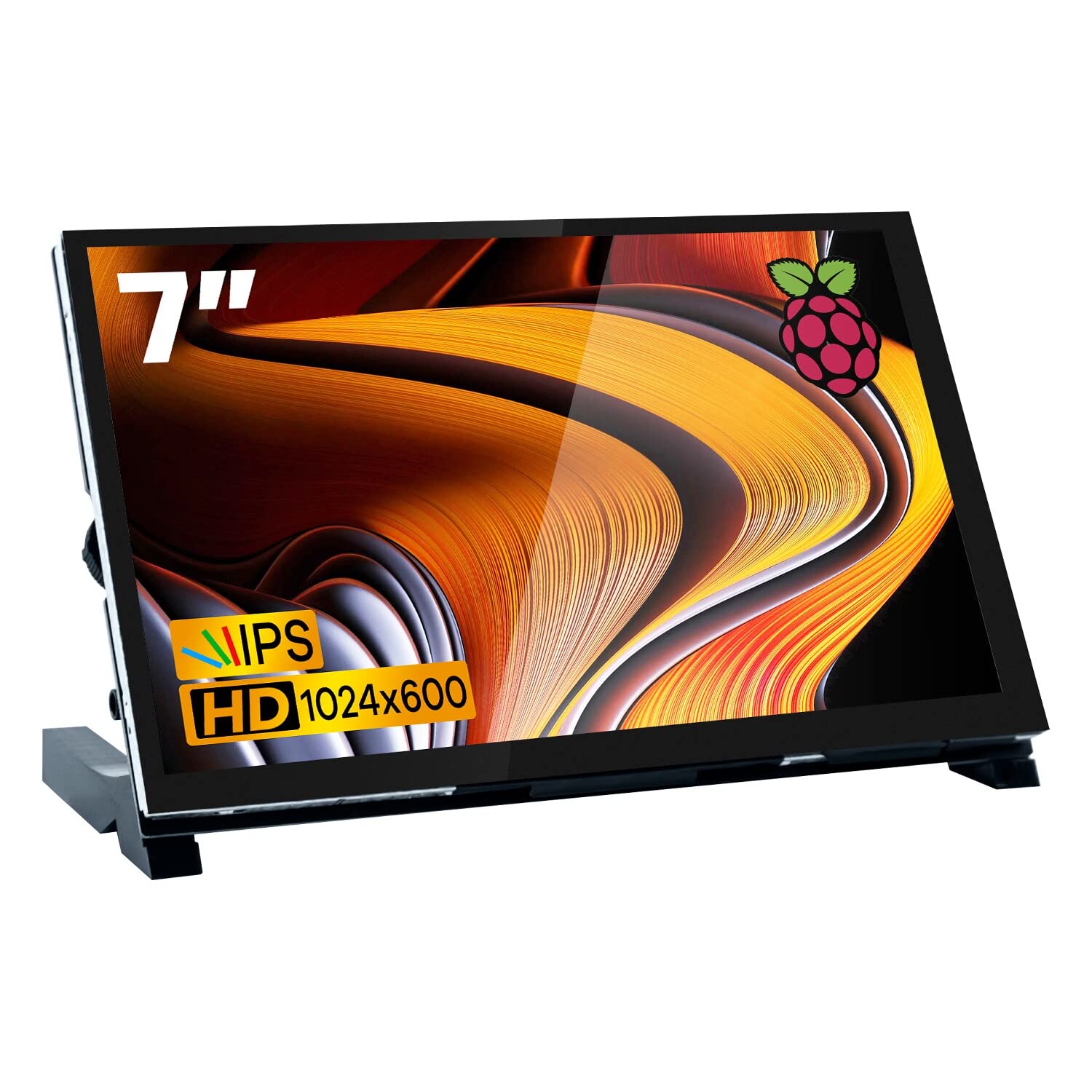 Hosyond 7 Inch Ips Lcd Touch Screen Raspberry Pi Monitor Display 1024  600 Capacitive Screen Hdmi Monitor Compatible With Raspbe