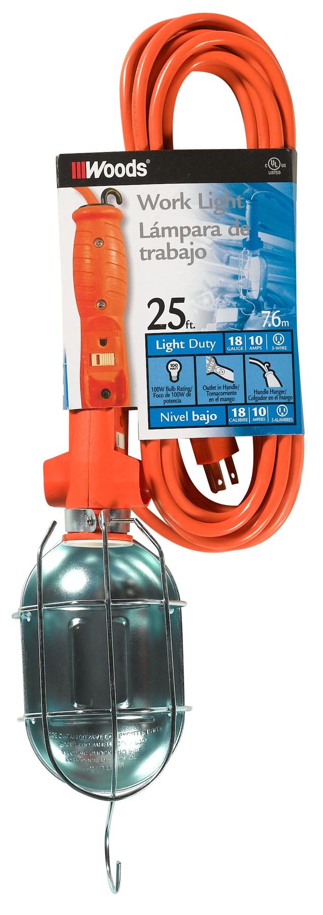Work Light 25'Cord 100W (Pack Of 1)