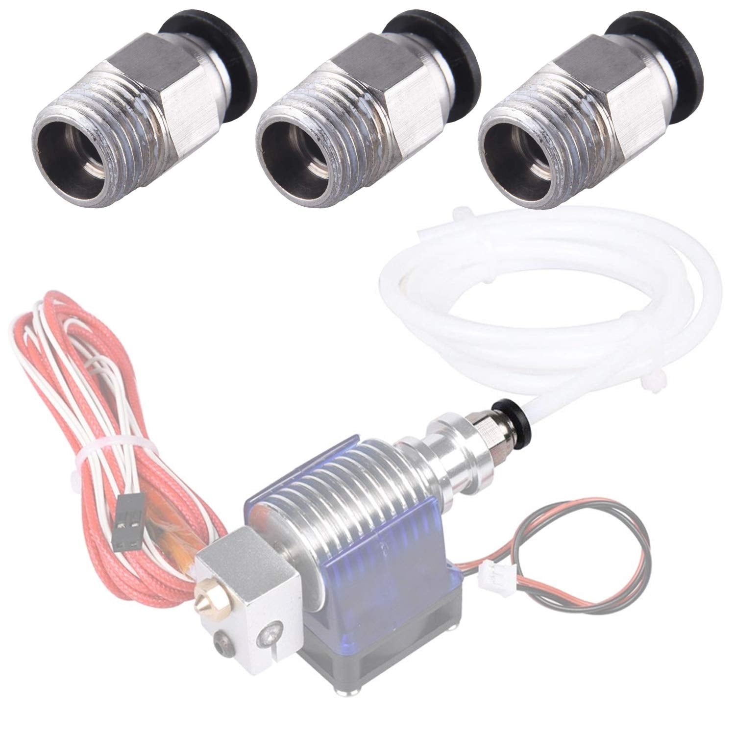 Excelfu 20 Pack Pc4 M10 Male Straight Pneumatic Ptfe Tube Push In Quick Fitting Connector For E3D V6 Long Distance Bowden Extrud