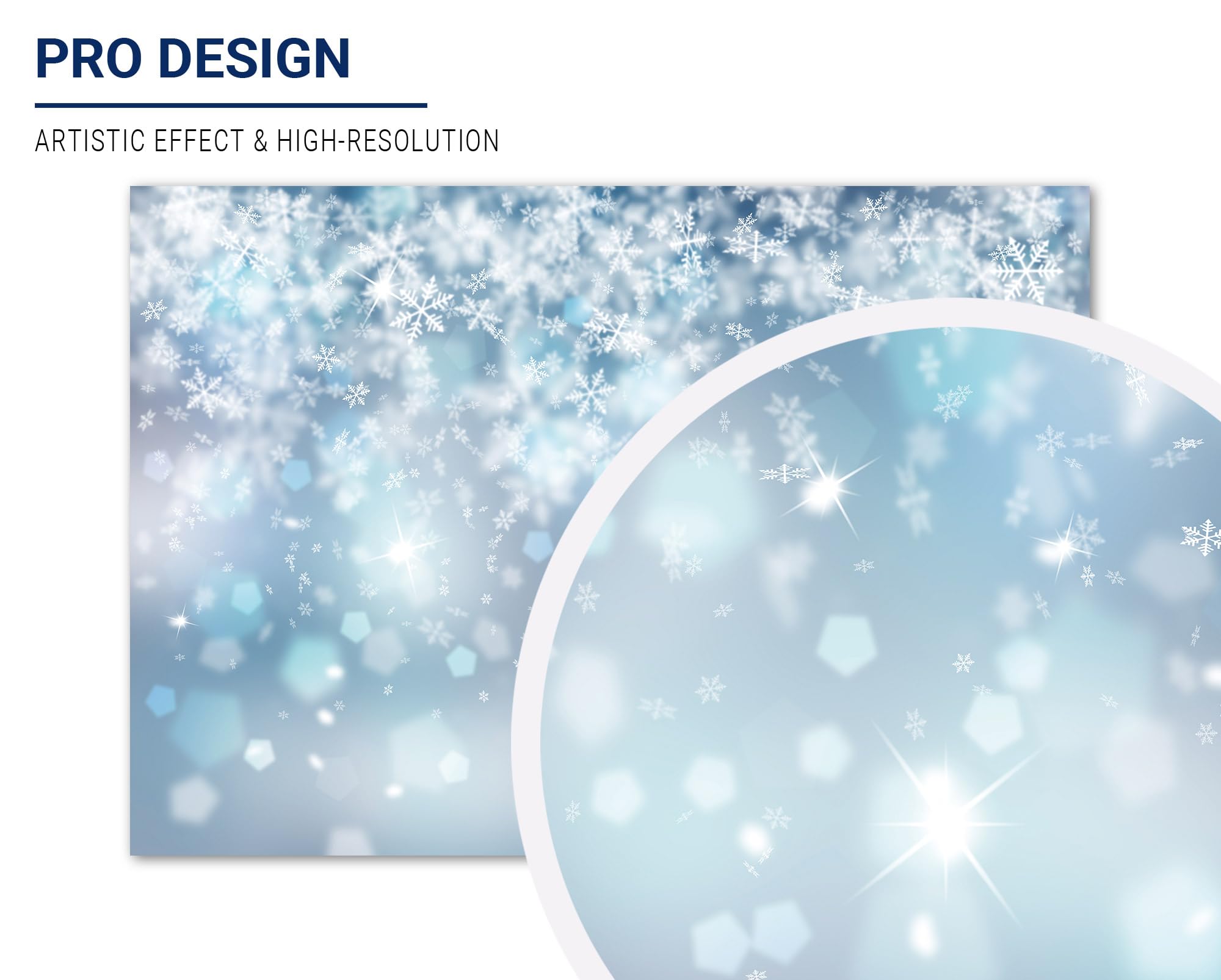 Allenjoy 7X5Ft Falling Snowflake Backdrop Winter Bokeh Ice Frozen Wonderland Photography Background For Kids Merry Christmas Hap