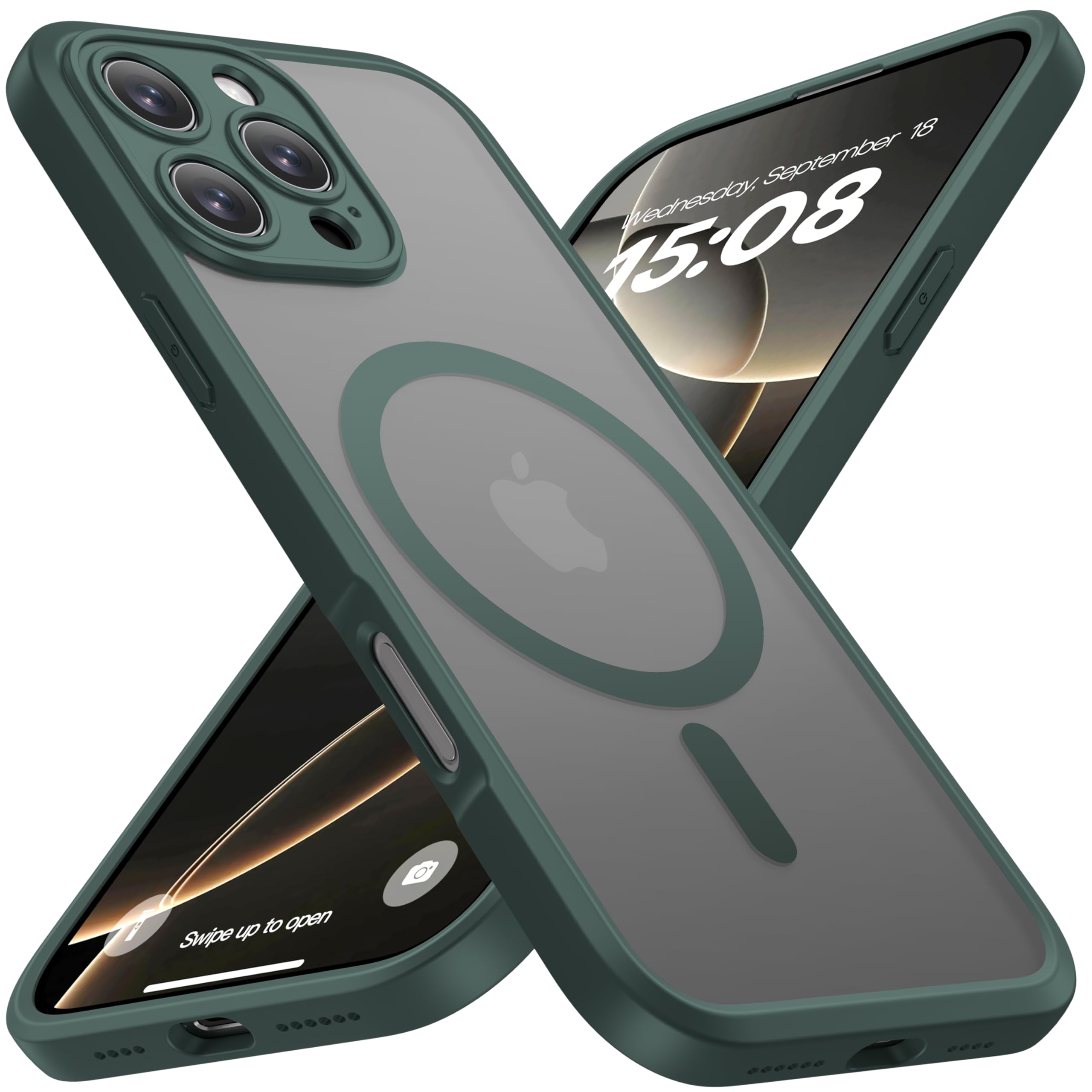 ImpactStrong Magnetic Guard for iPhone 16 Pro Case [Camera Protection] [Military Grade Drop Tested] [Compatible with MagSafe] Sl