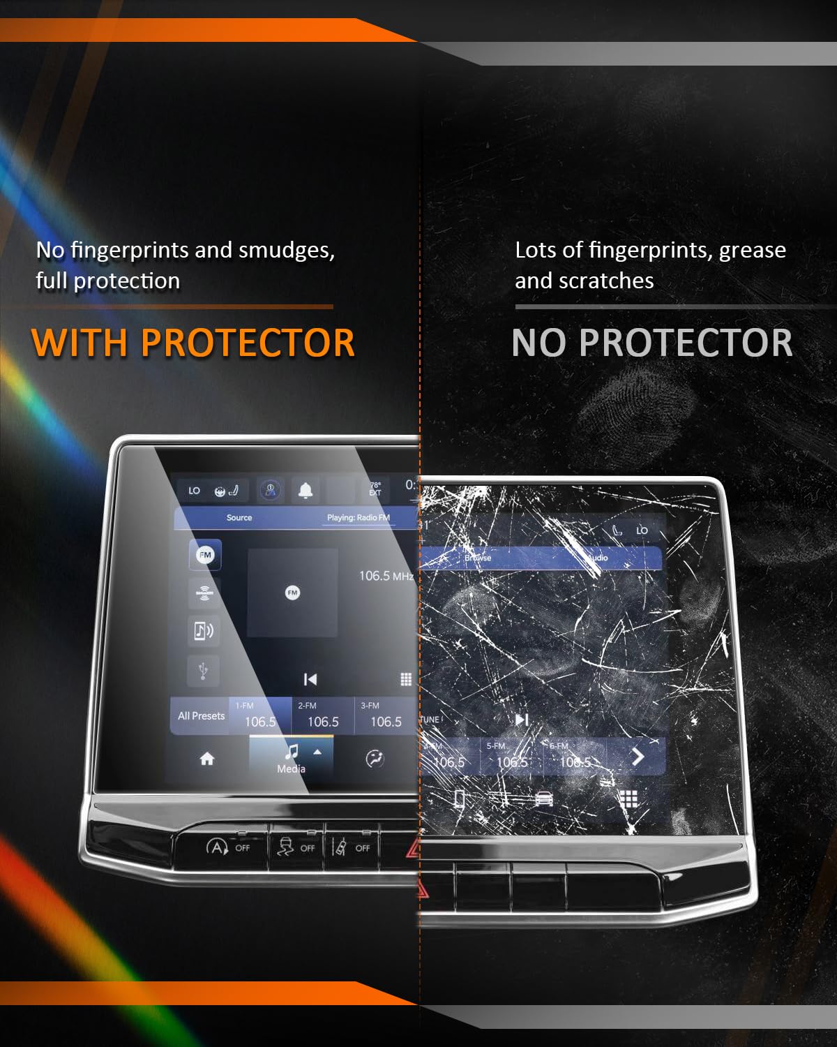 Cdefg For Jeep Compass 2022 2023 2024 2025 Screen Protector Touchscreen Cover For Compass Accessories Altitude Limited Latitude Lux Trailhawk High Altitude 10.1' Tempered Glass