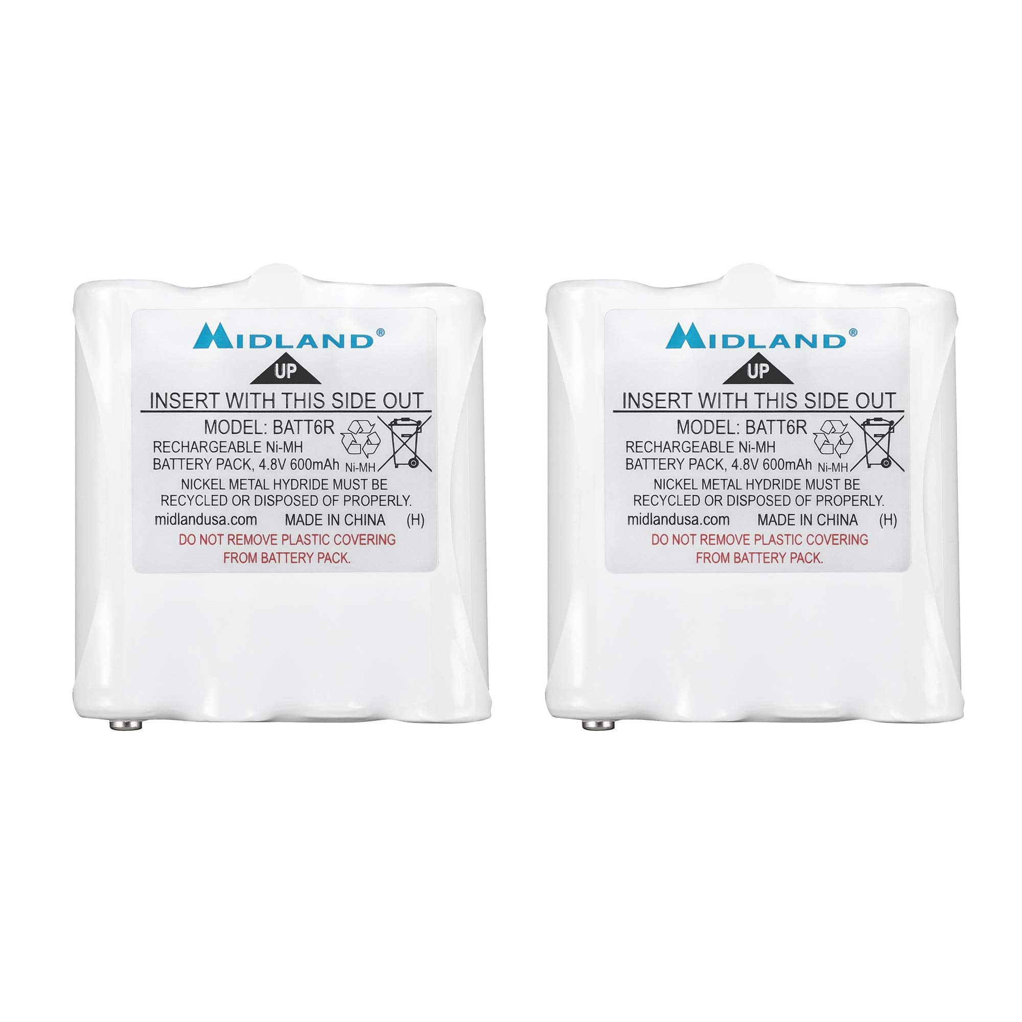 Midland � Avp8 Rechargeable Battery Packs For Midland � Nickel Metal Hydride Battery Packs For Lxt Series Gmrs Radios � Pair