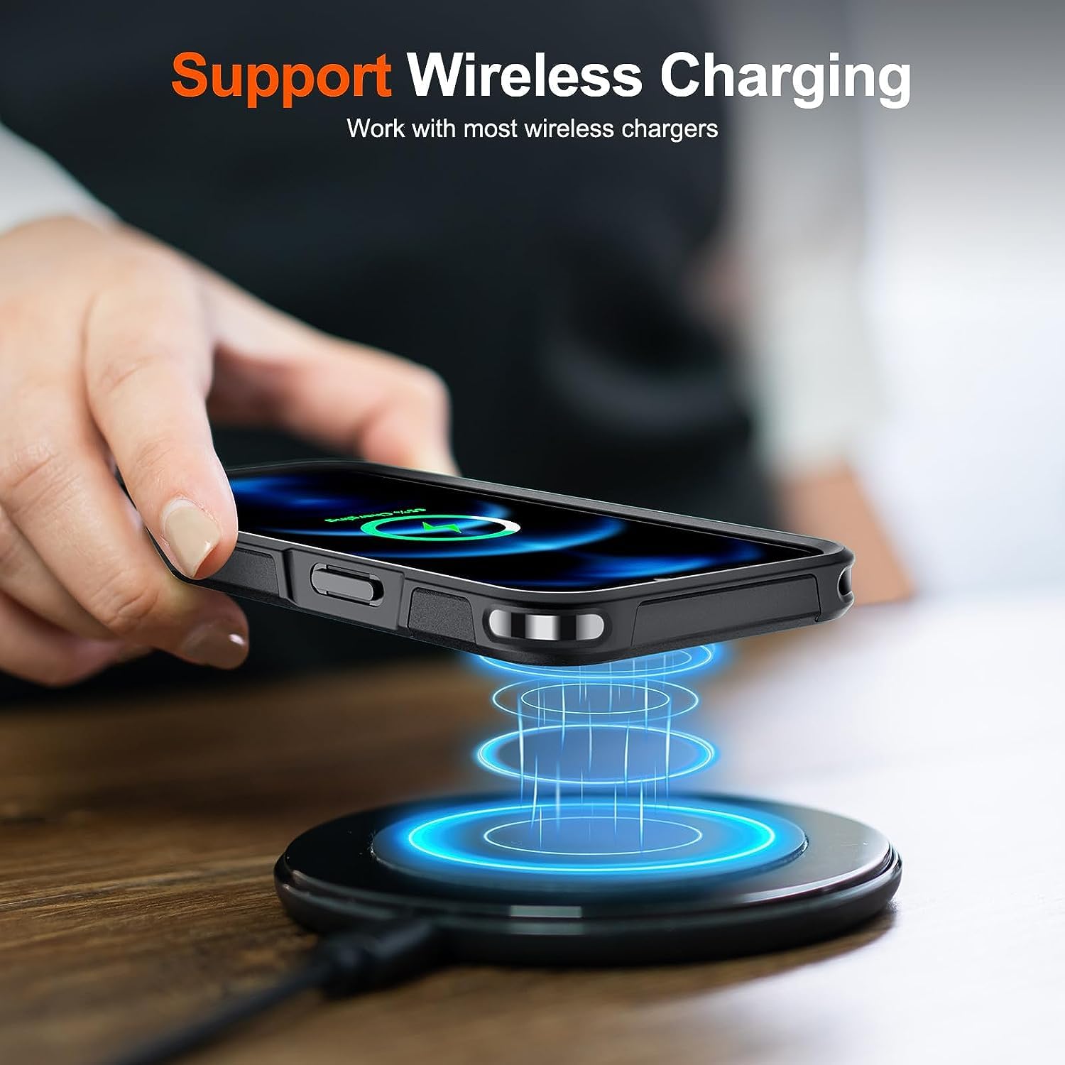 Zqlplzr Magnetic For Iphone 16 Pro Max Case,[Compatible With Magsafe] [Military Grade Drop Protection] Heavy Duty Shockproof Pho