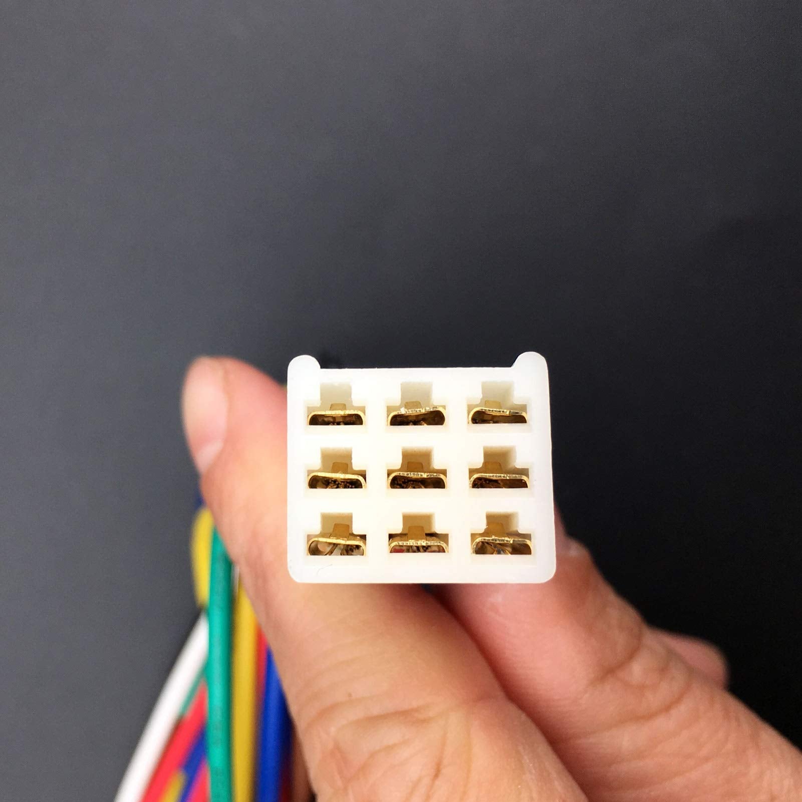 Compatible With Kubota 9 Pin Male Plug Radio Wire Harness Tractor Rtv Cd Player Dash Stereo