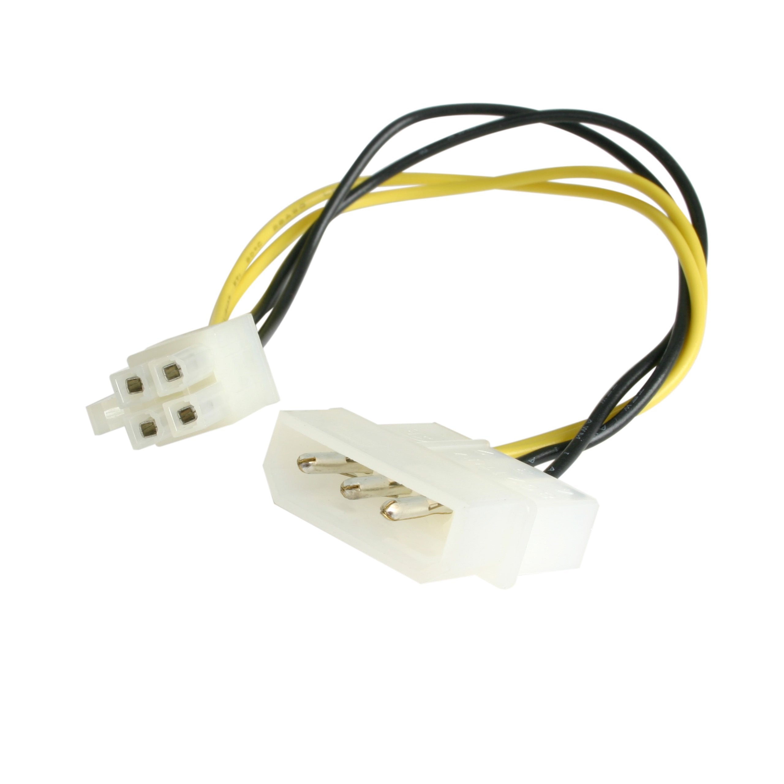 Startech.Com 6In Lp4 To P4 Auxiliary Power Cable Adapter   Lp4 To 4 Pin Atx   Molex To P4 Adapter   Lp4 To P4 (Lp4P4Adap)