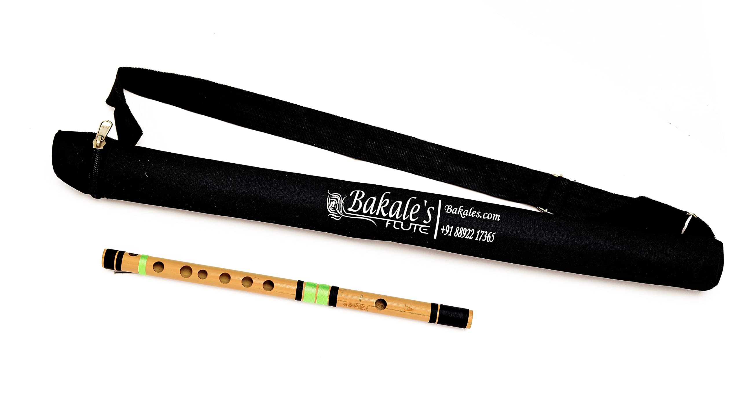 Bakale Flutes A Medium Bansuri Flute Right Handed 14 Inch 440Hz