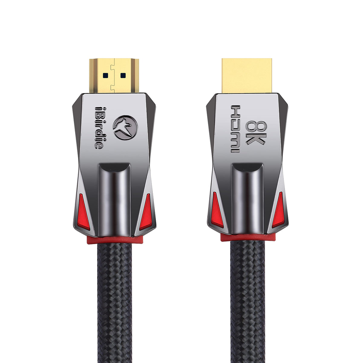 iBirdie Fiber Optic HDMI 2.1 Cable 150 Feet 46 Metre, Directional Active Cord 8K 60hz, 4K 120hz, 4K 144hz, HDCP 2.3, Ultra High Speed Compatible for Apple-TV Dolby-Vision-Atmos PS5 4070 4080