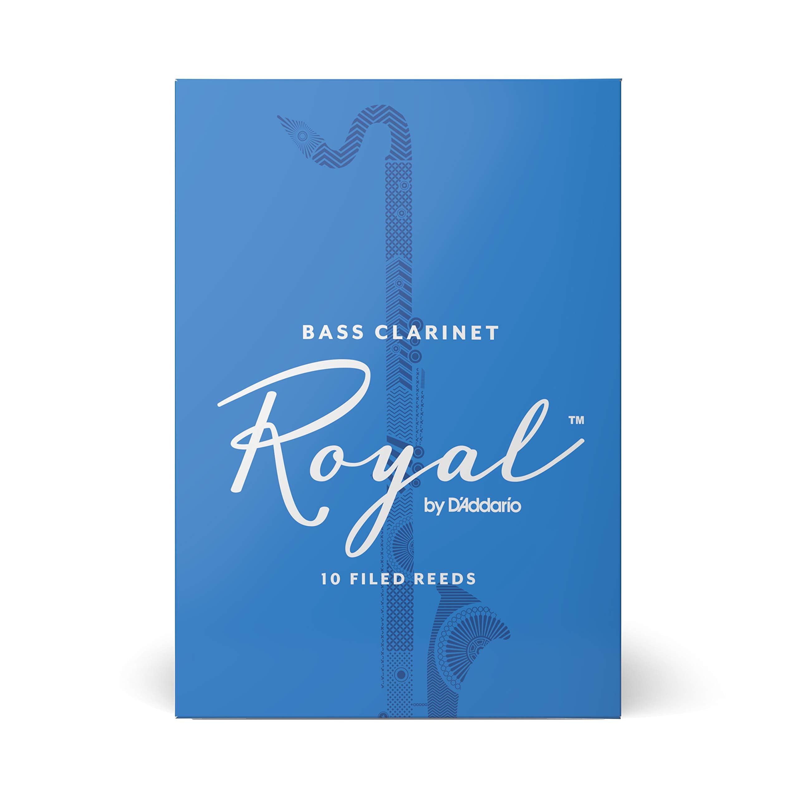 Rico Woodwinds - Royal Bass Clarinet Reeds - Reeds For Bass Clarinet - Strong Spine - Filed Cut - Strength 3.5