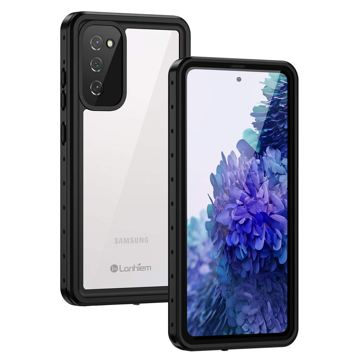 Lanhiem For Samsung Galaxy S20 Fe Case, Ip68 Waterproof Dustproof With Built In Screen Protector, Heavy Duty Full Body Protectiv