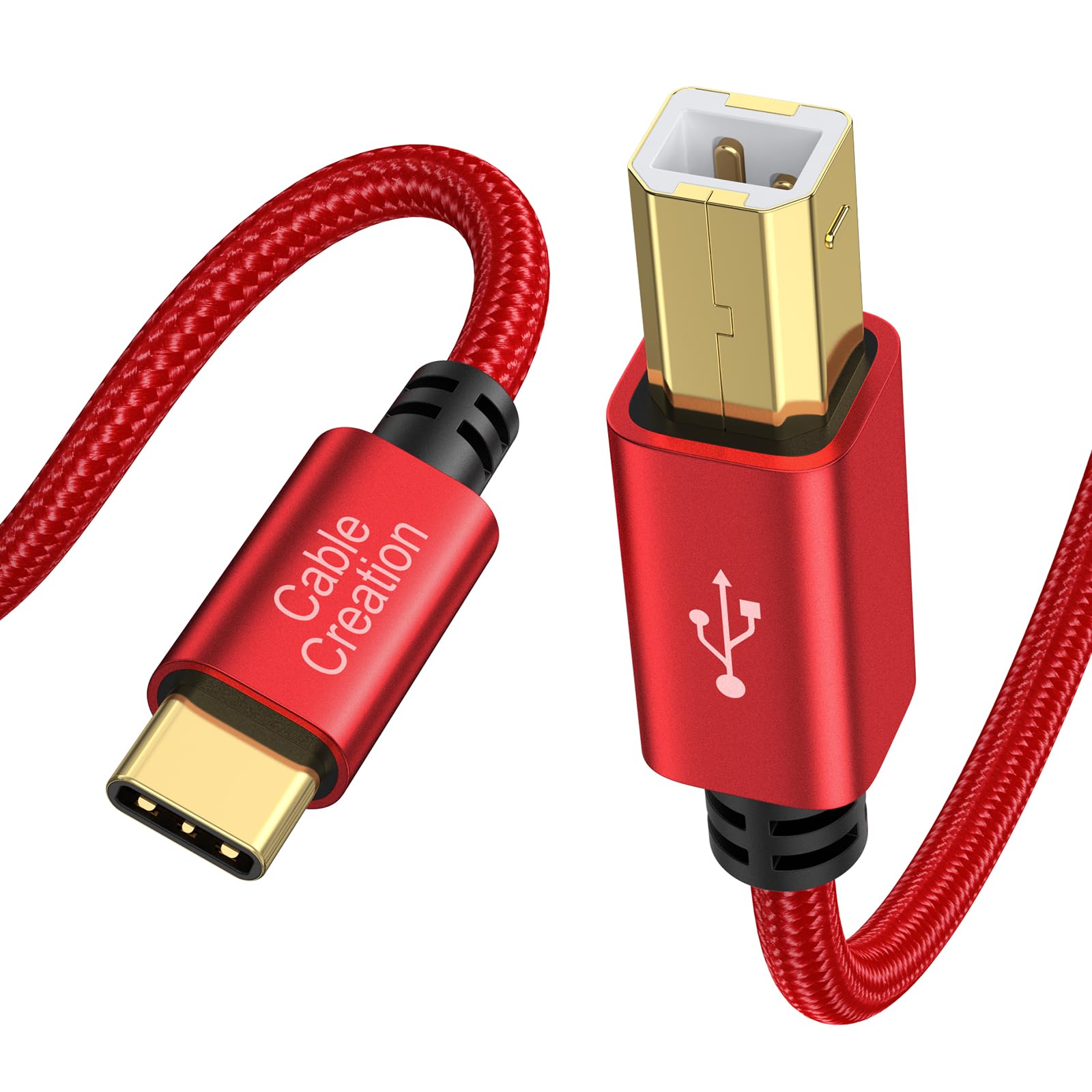CableCreation USB B to USB C 3.3FT Printer Cable, MIDI Cable to USB C, Nylon Type C to Type B 2.0 Printer Cord for MacBook, iPad
