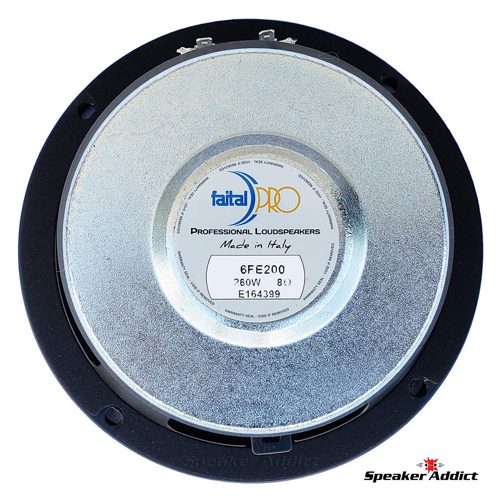 Faital Pro 6FE200 Midrange Woofer Speaker 6.5" 8 Ohm 260W Steel & Kapton