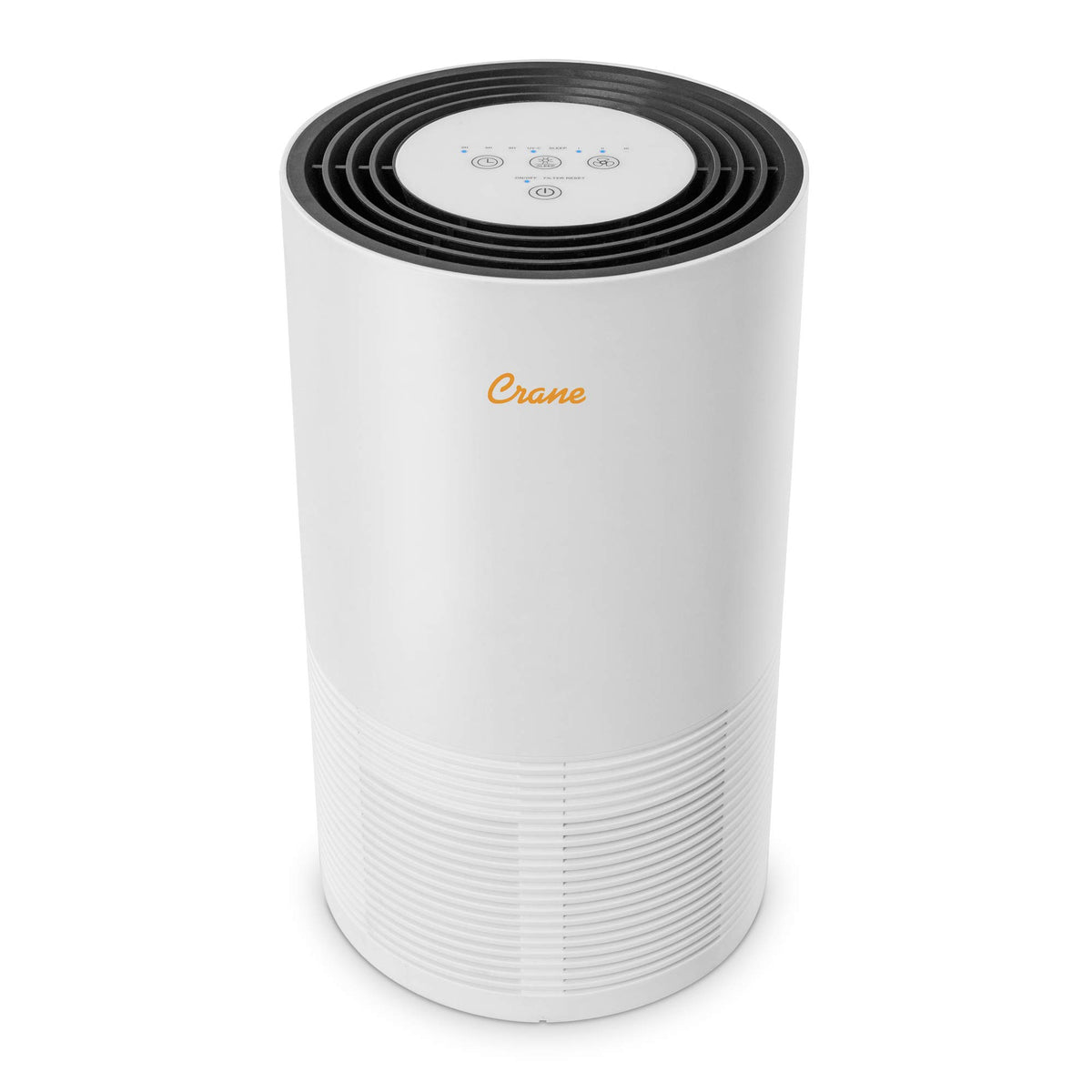 Crane Air Purifier With True Hepa Filter, Germicidal Uv Light, 300 Sq Feet Coverage, Timer Function, Sleep Mode, Washable Partic